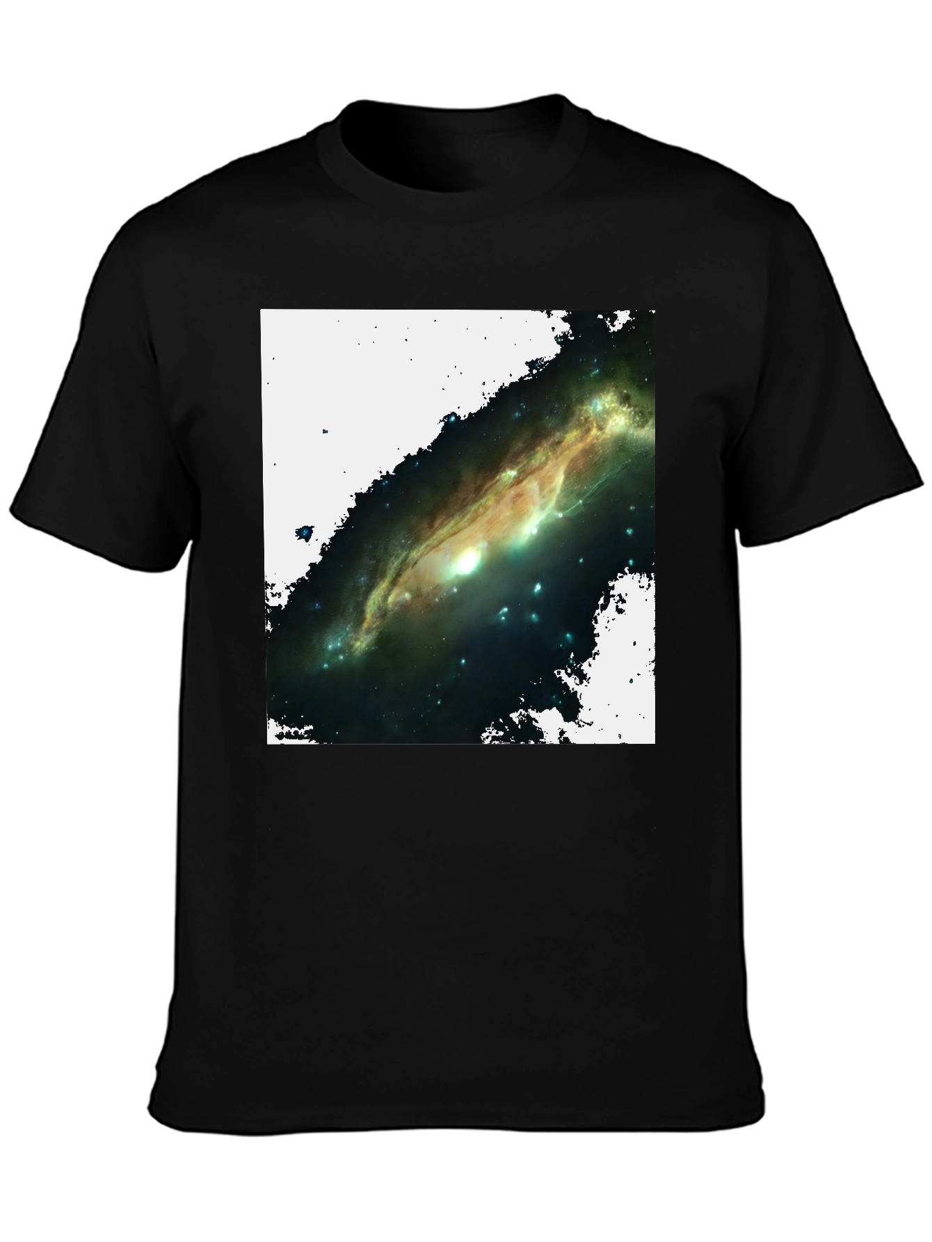Galaxy Graphic T-Shirt - Black Cotton Blend