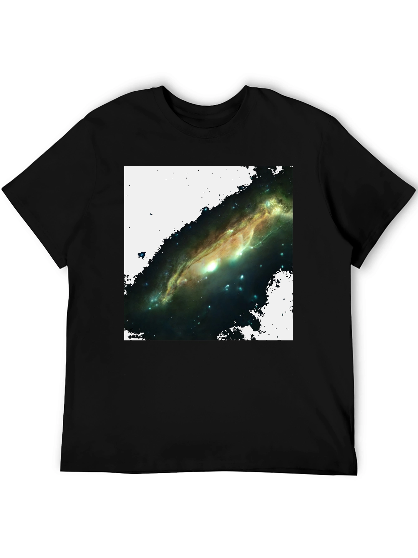 Galaxy Graphic T-Shirt - Black Cotton Blend