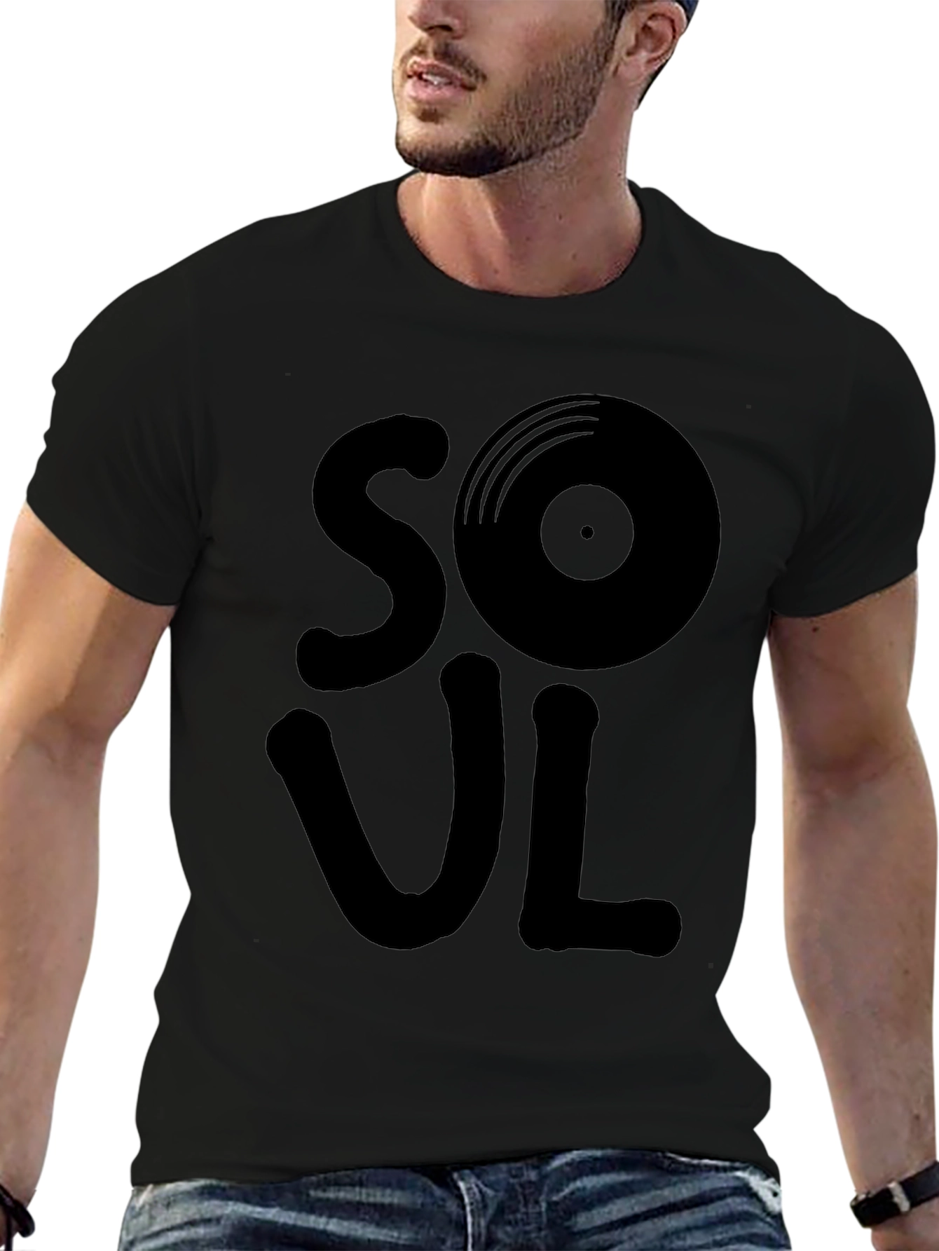 Soul Music Graphic Black T-Shirt