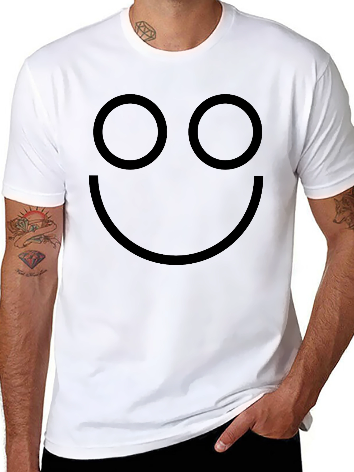 Smiley Face Graphic T-Shirt - Express Yourself!