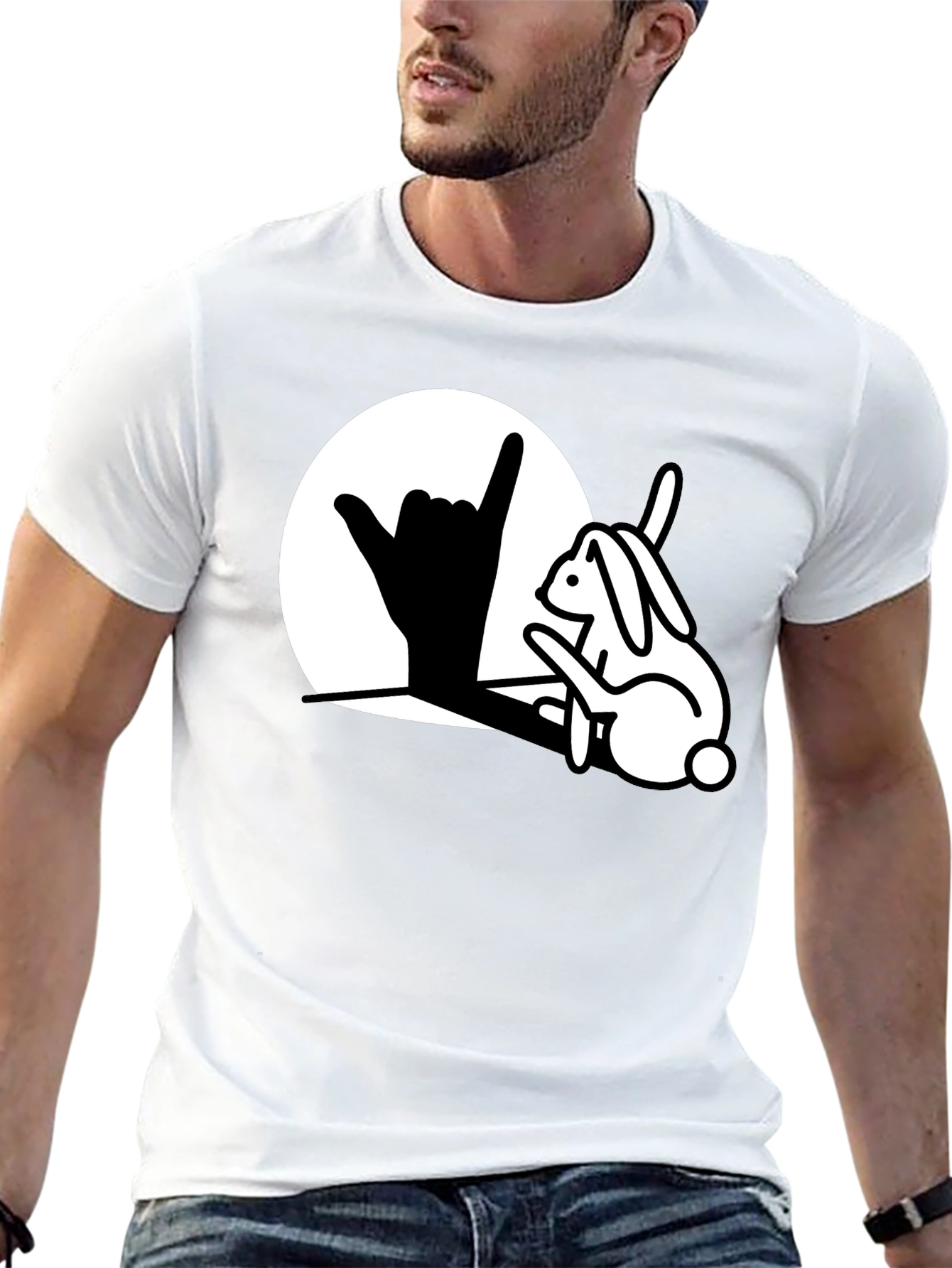 Cool Rabbit Shaka T-Shirt - Hang Loose Bunny Tee