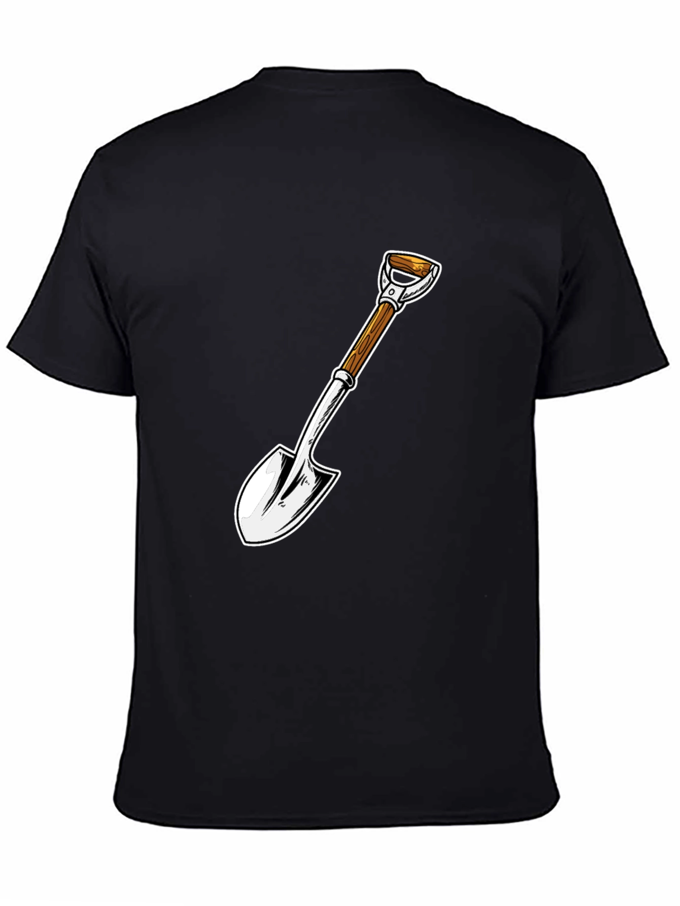 Shovel Graphic Tee - Black Cotton Blend