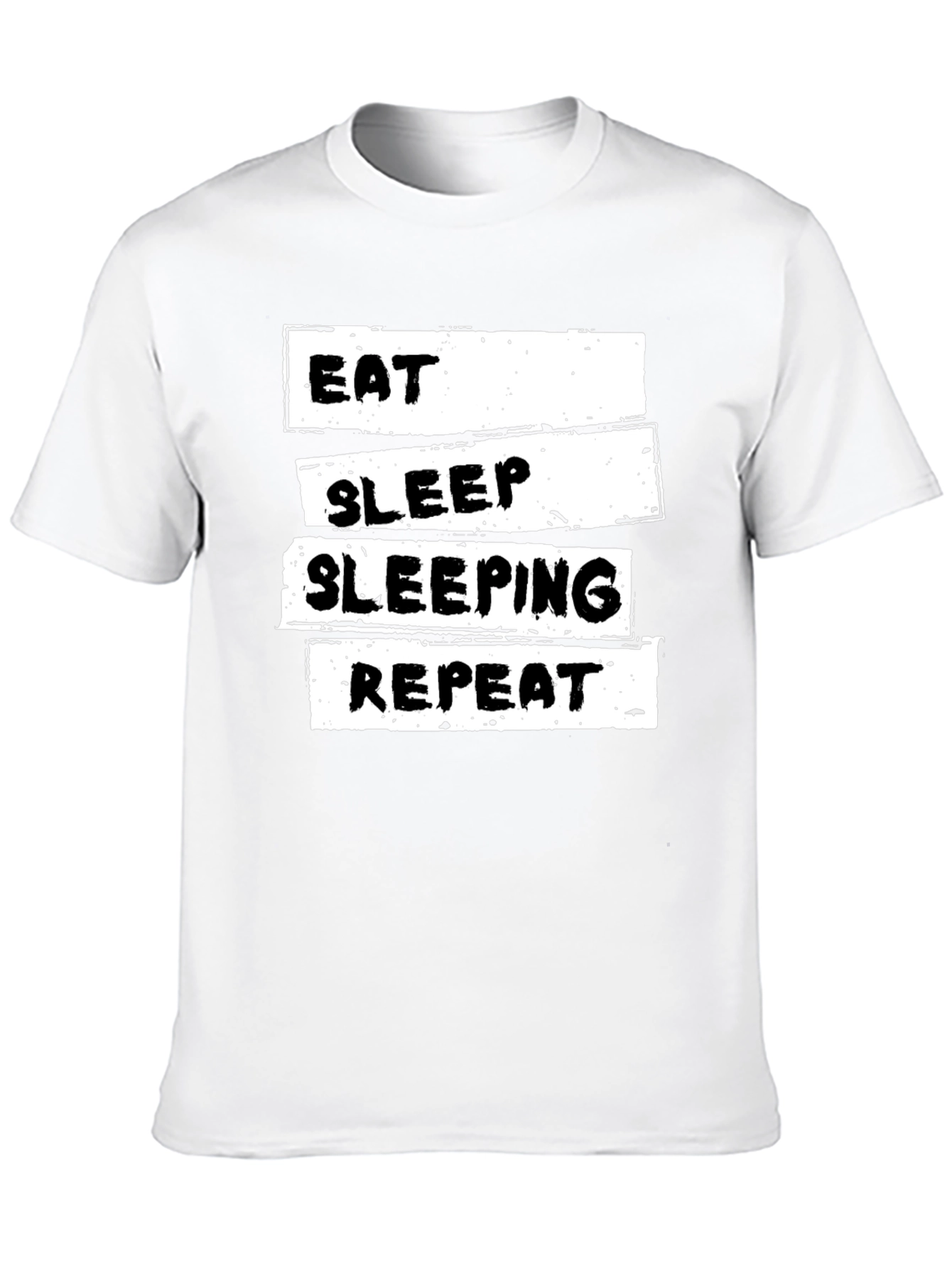 Eat Sleep Sleeping Repeat Black T-Shirt