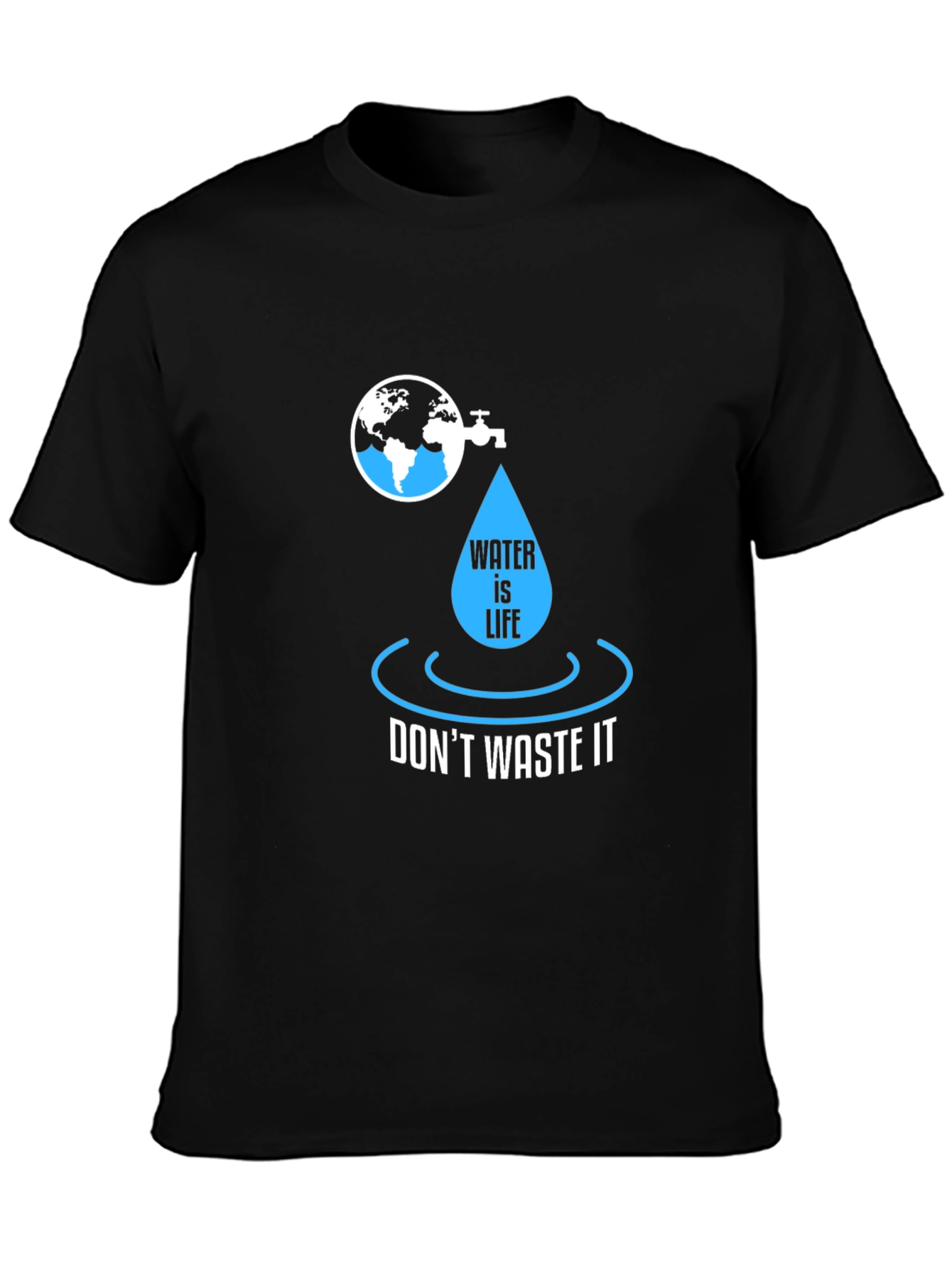 Water is Life Graphic Tee - Save Our Planet