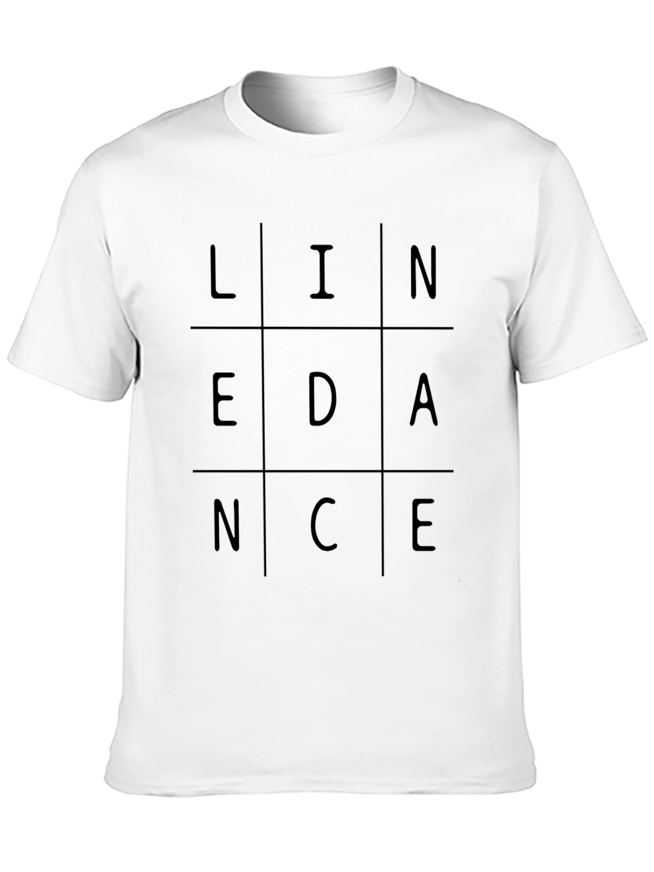 LINEDANCE Graphic T-Shirt - Trendy Grid Design