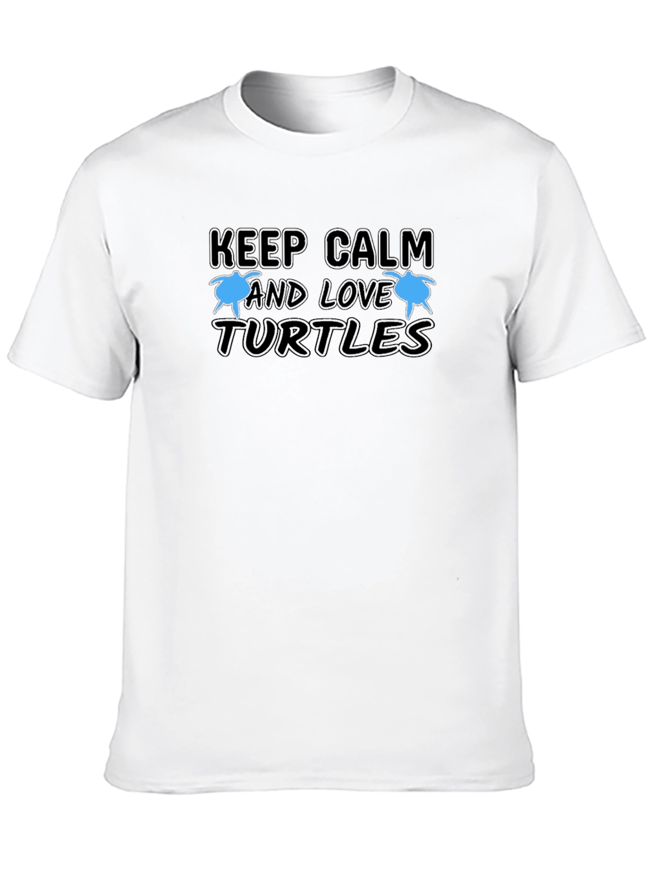 Keep Calm and Love Turtles Graphic T-Shirt
