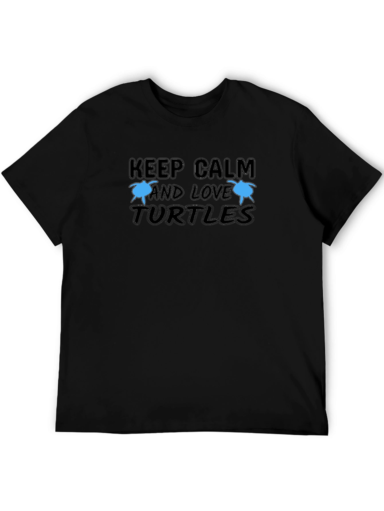 Keep Calm and Love Turtles Graphic T-Shirt