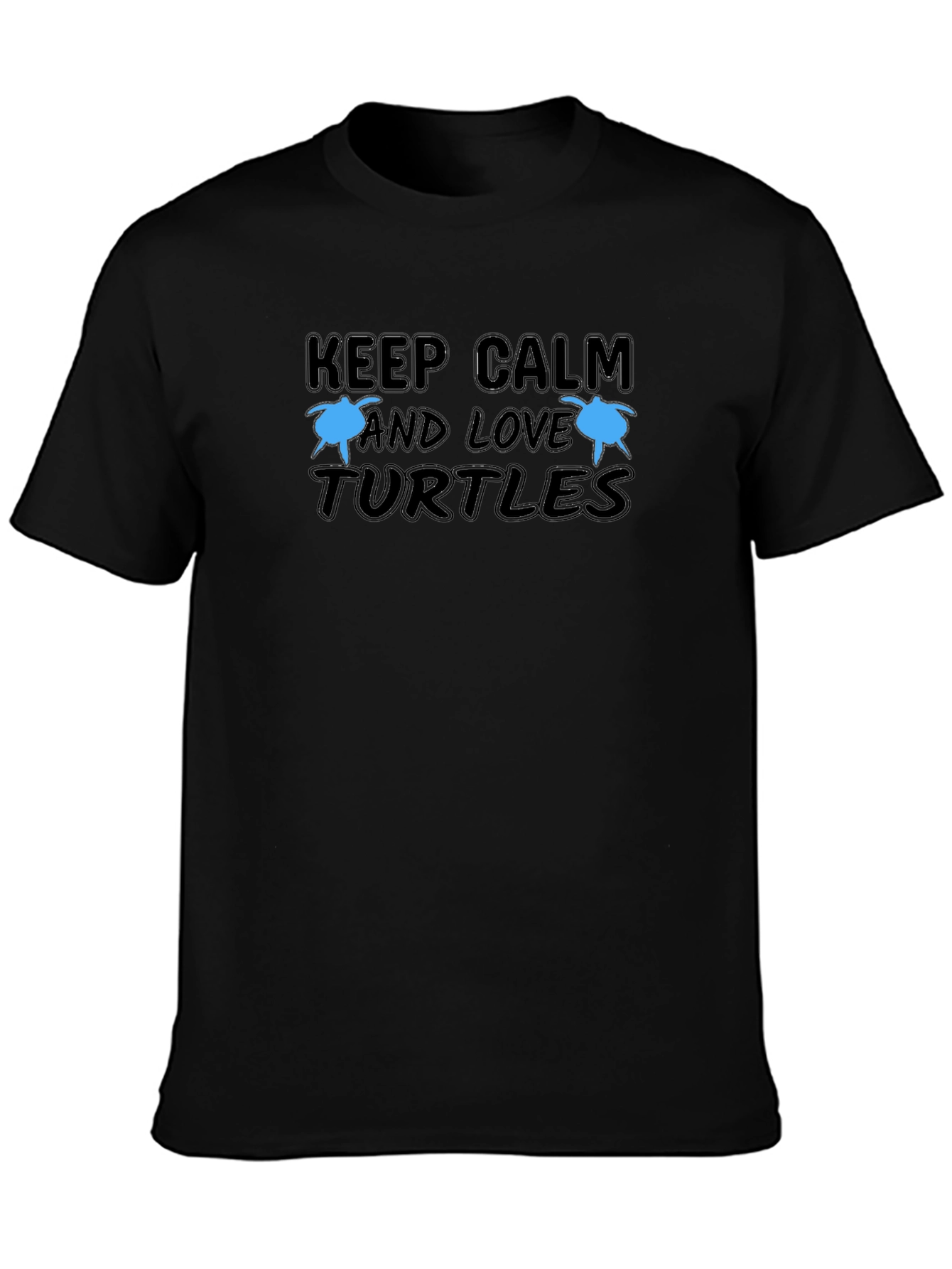 Keep Calm and Love Turtles Graphic T-Shirt