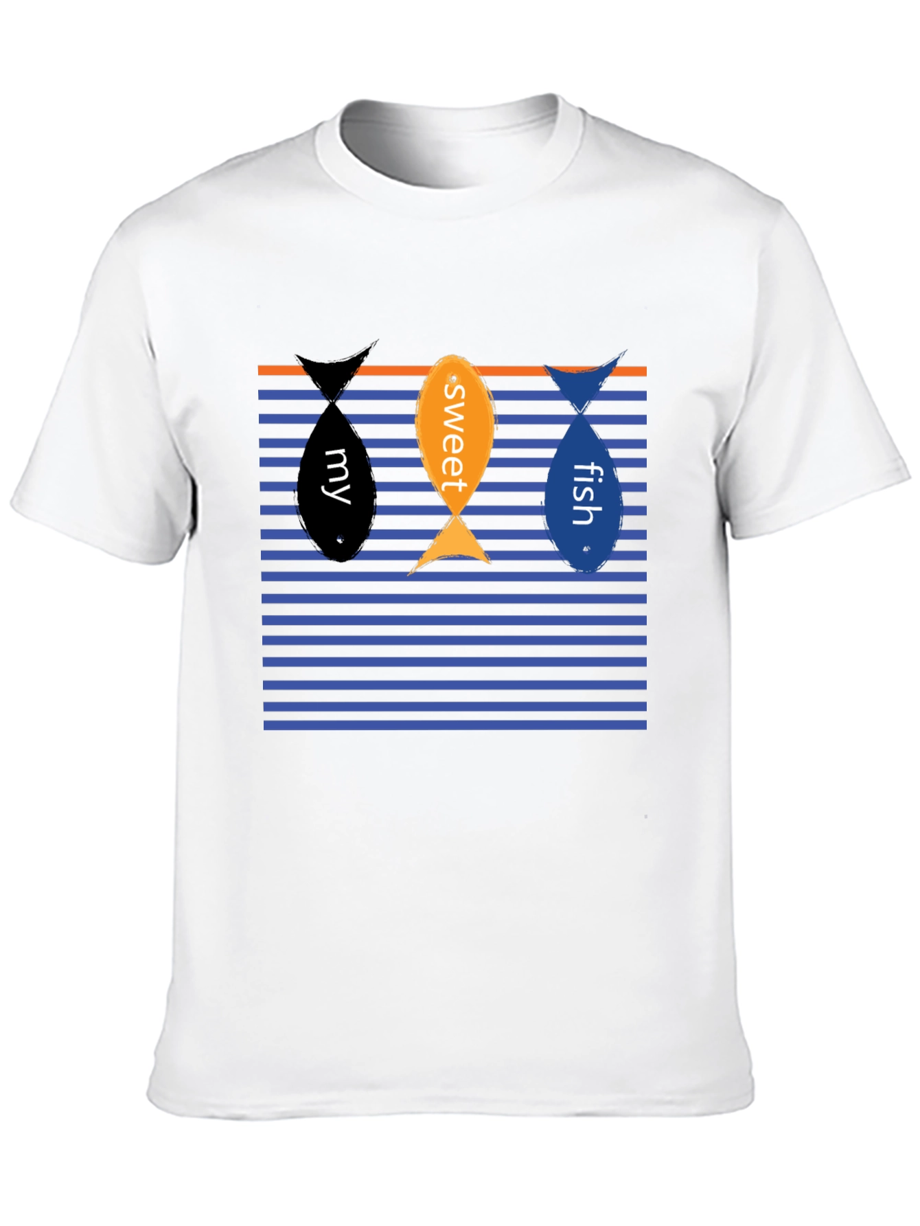 My Sweet Fish Graphic Tee - Black