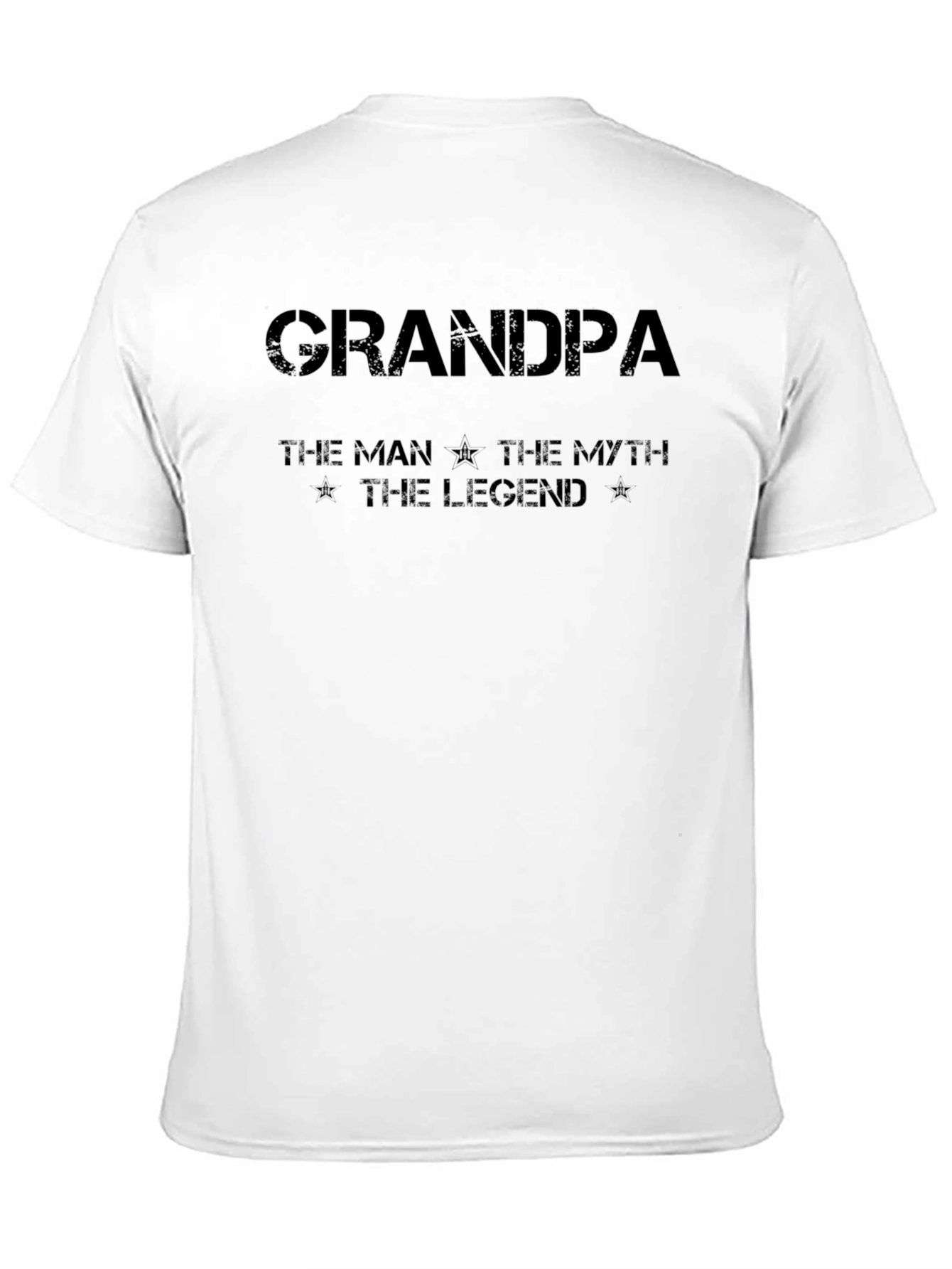Grandpa The Man The Myth Legend Black T-Shirt