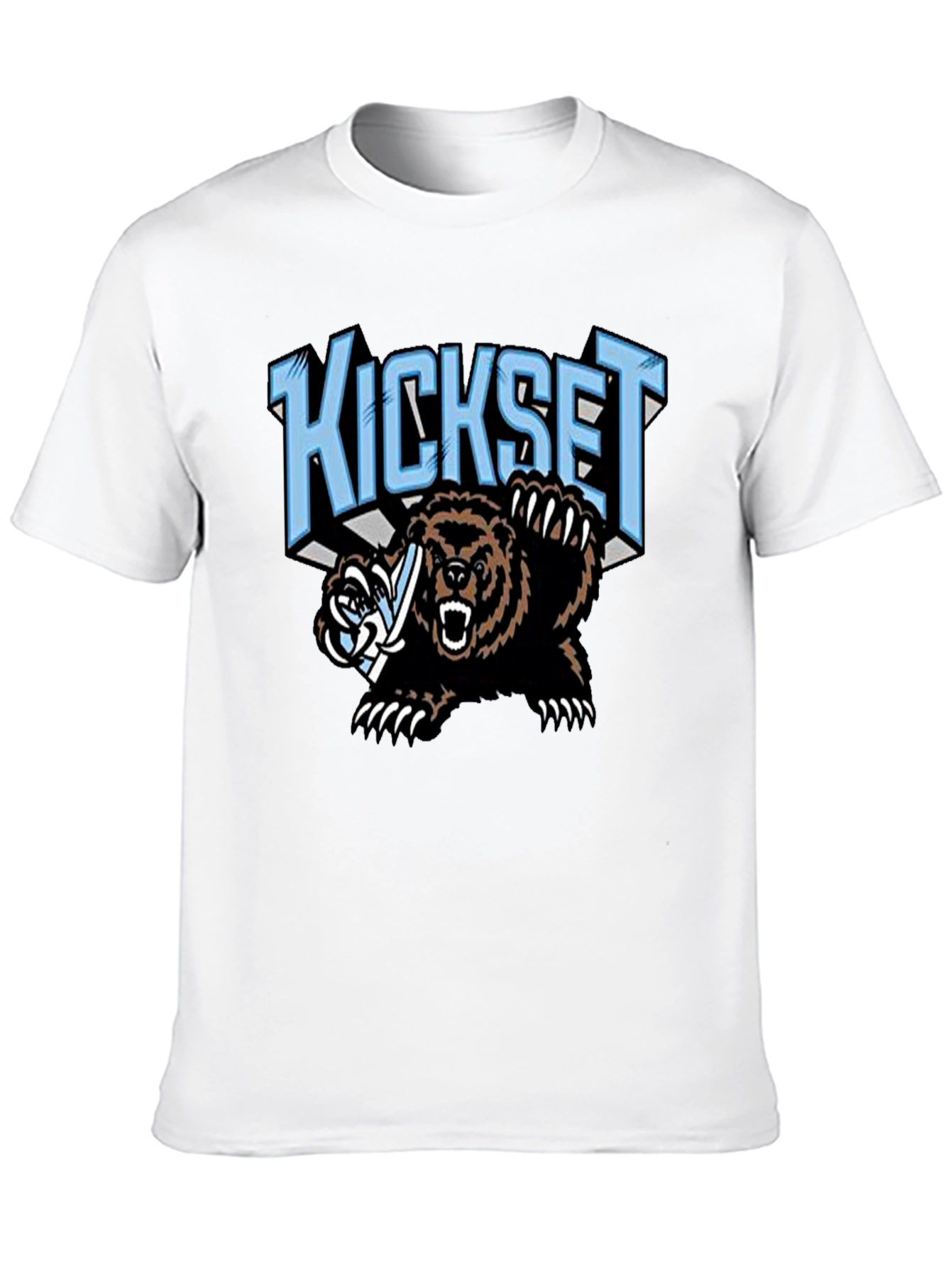 Kickset Bear Graphic Black T-Shirt
