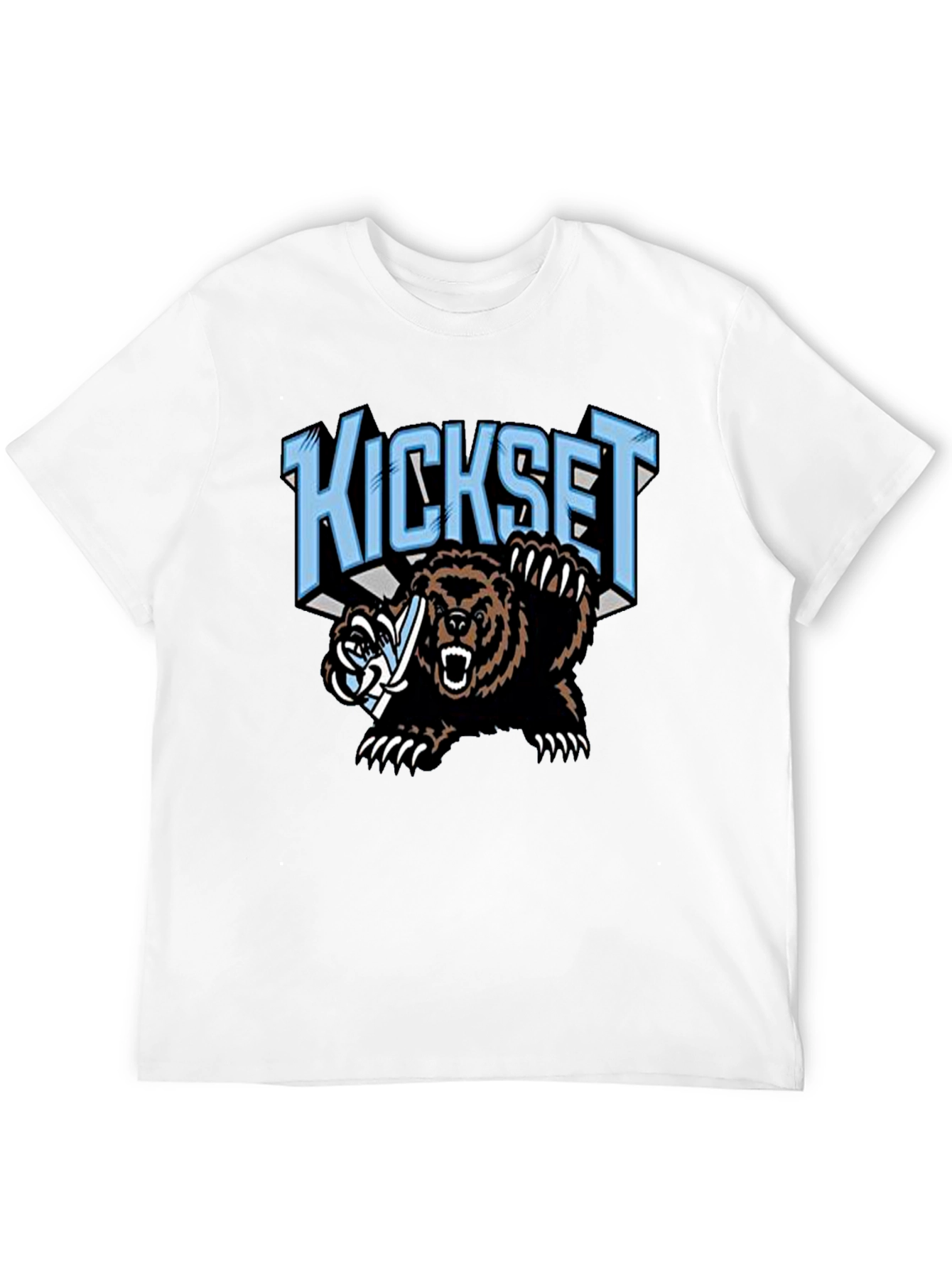 Kickset Bear Graphic Black T-Shirt