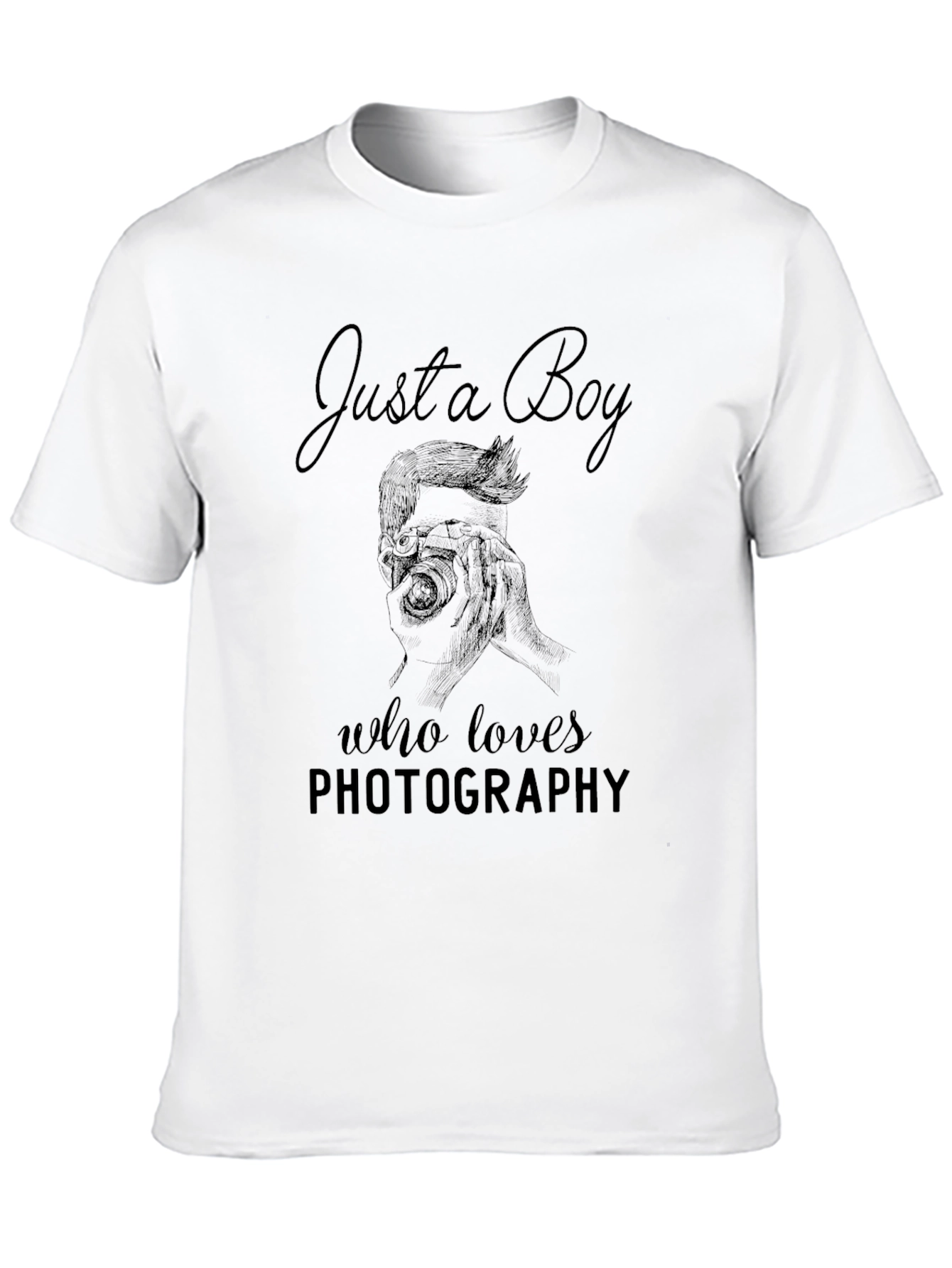 Just a Boy Photography Lover Graphic Tee