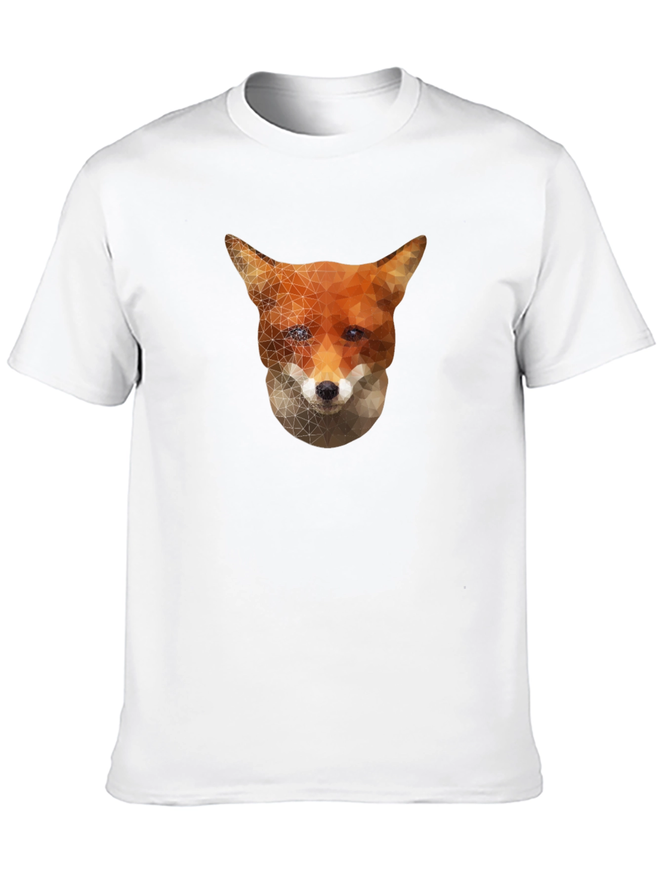 Geometric Fox Graphic Tee - Stylish Black T-Shirt