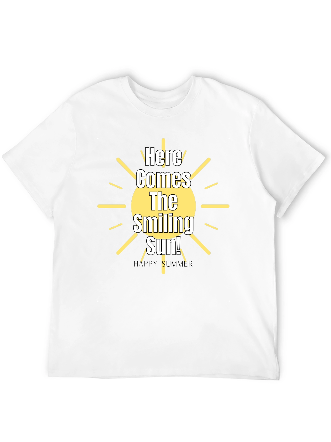Smiling Sun Graphic Tee - Happy Summer Vibes