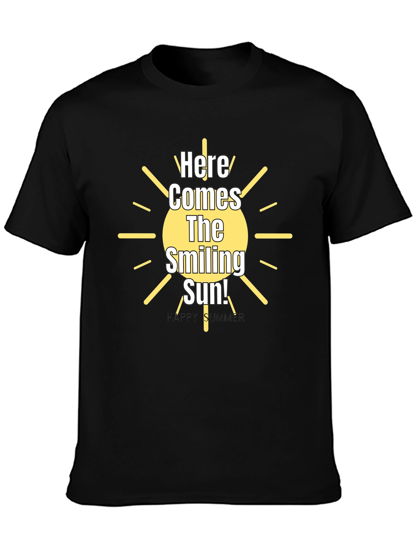 Smiling Sun Graphic Tee - Happy Summer Vibes