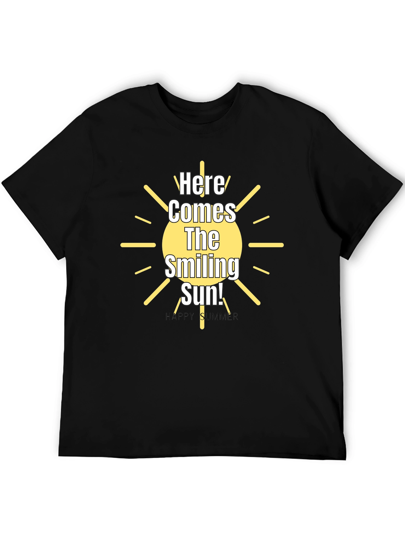 Smiling Sun Graphic Tee - Happy Summer Vibes