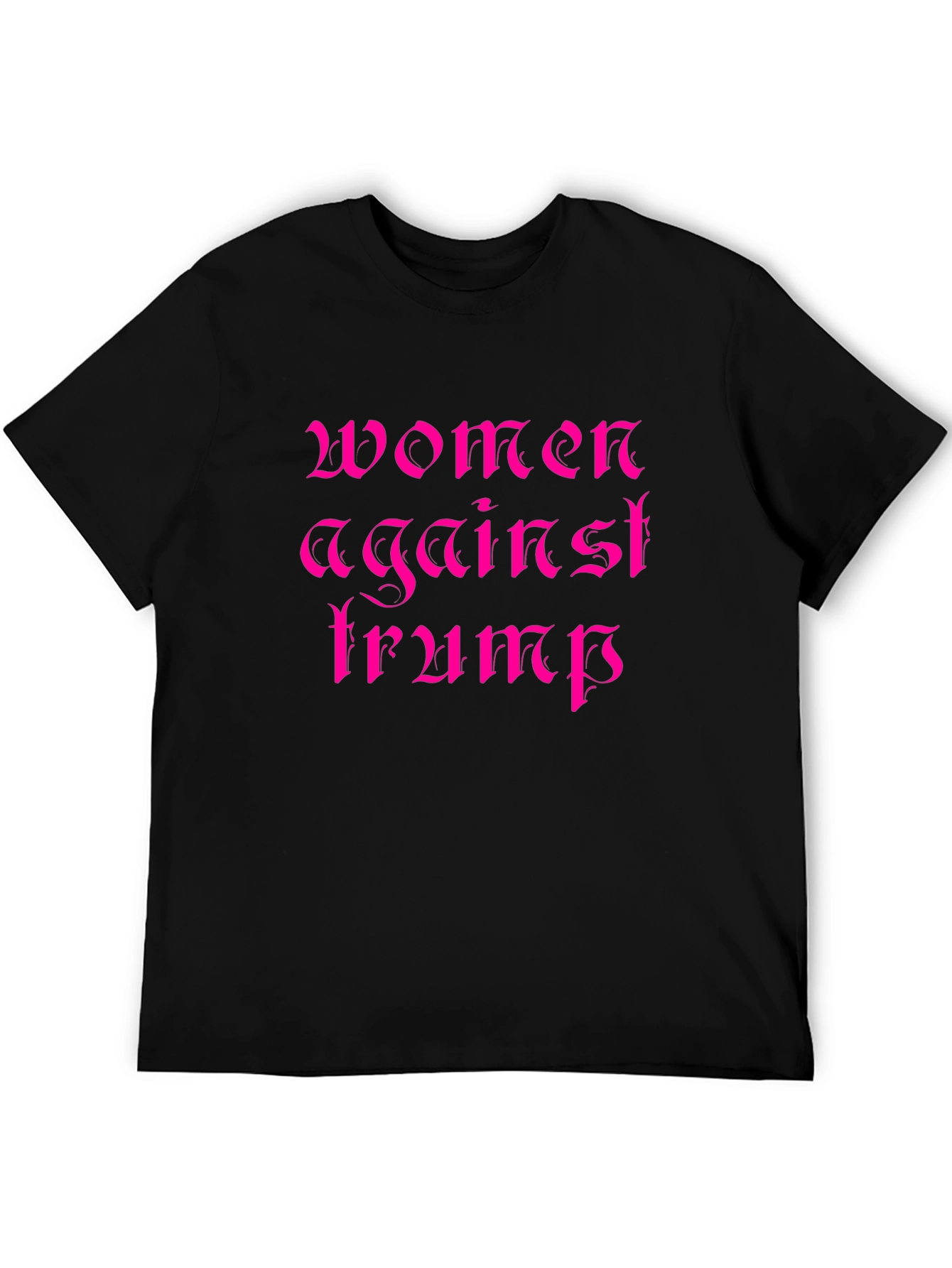Women Against Trump Black Graphic T-Shirt