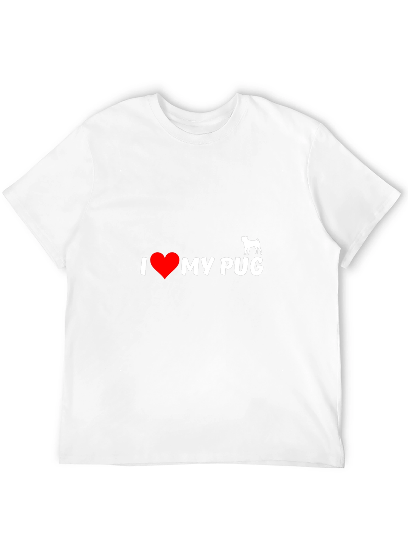 I Heart My Pug T-Shirt - Black