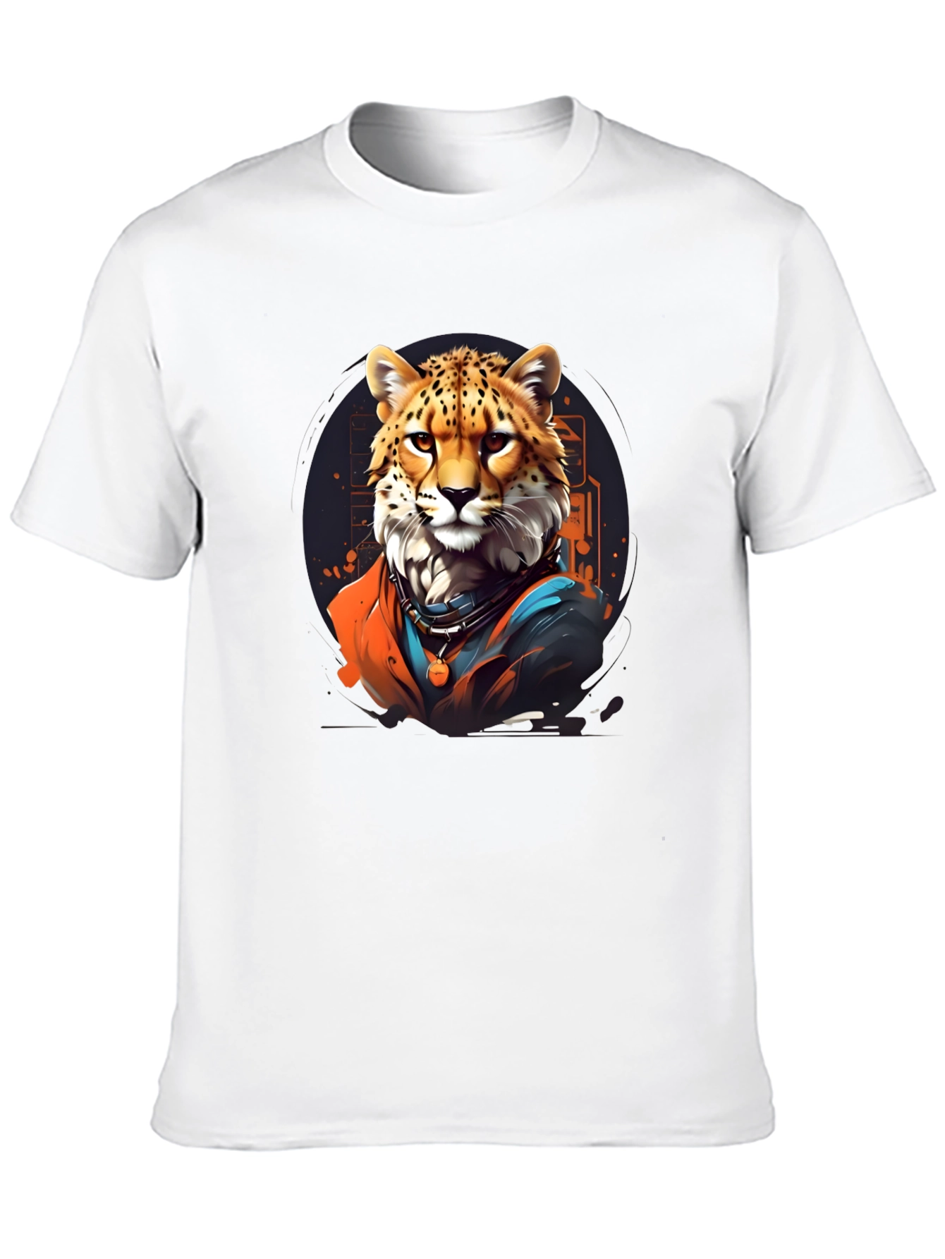 Cool Cheetah Graphic Tee - Black T-Shirt