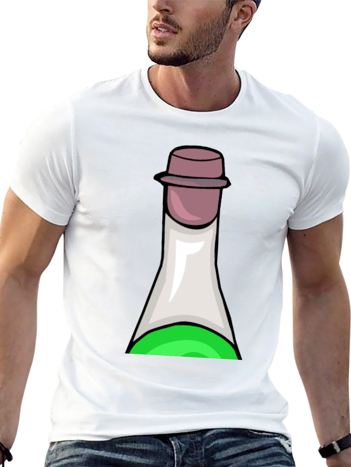 Potion Bottle Graphic Tee - Soft Black T-Shirt