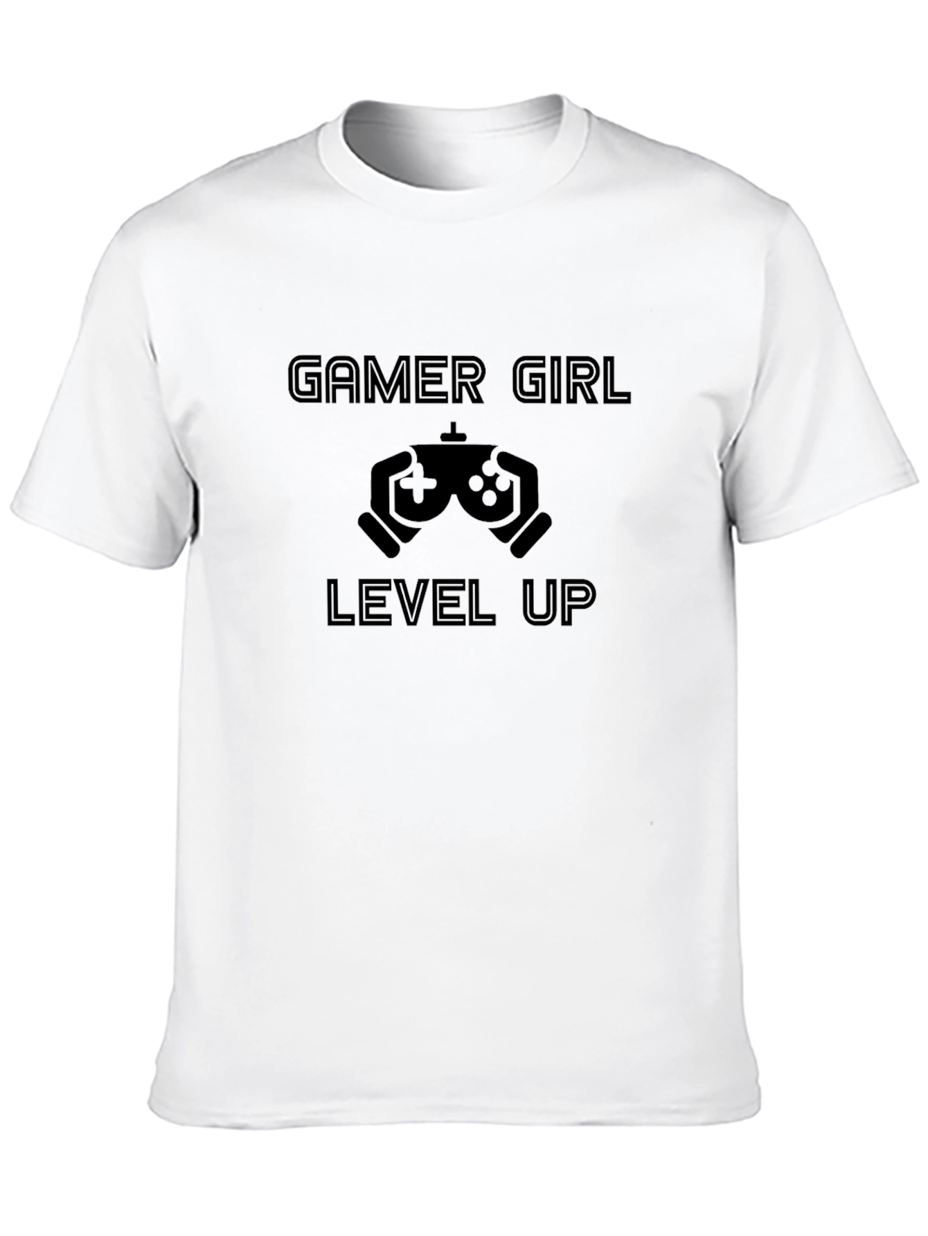 Gamer Girl Level Up Black T-Shirt