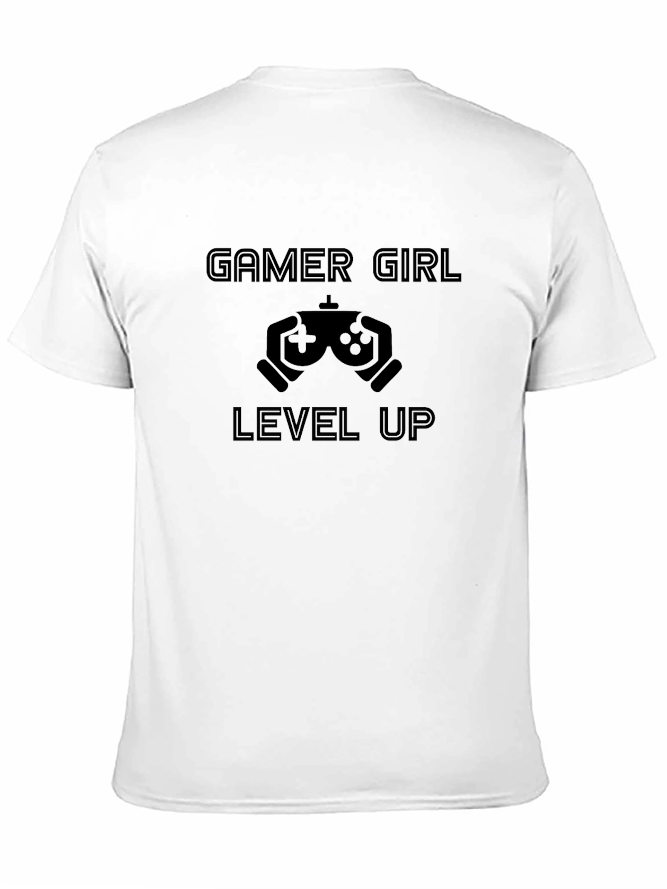 Gamer Girl Level Up Black T-Shirt