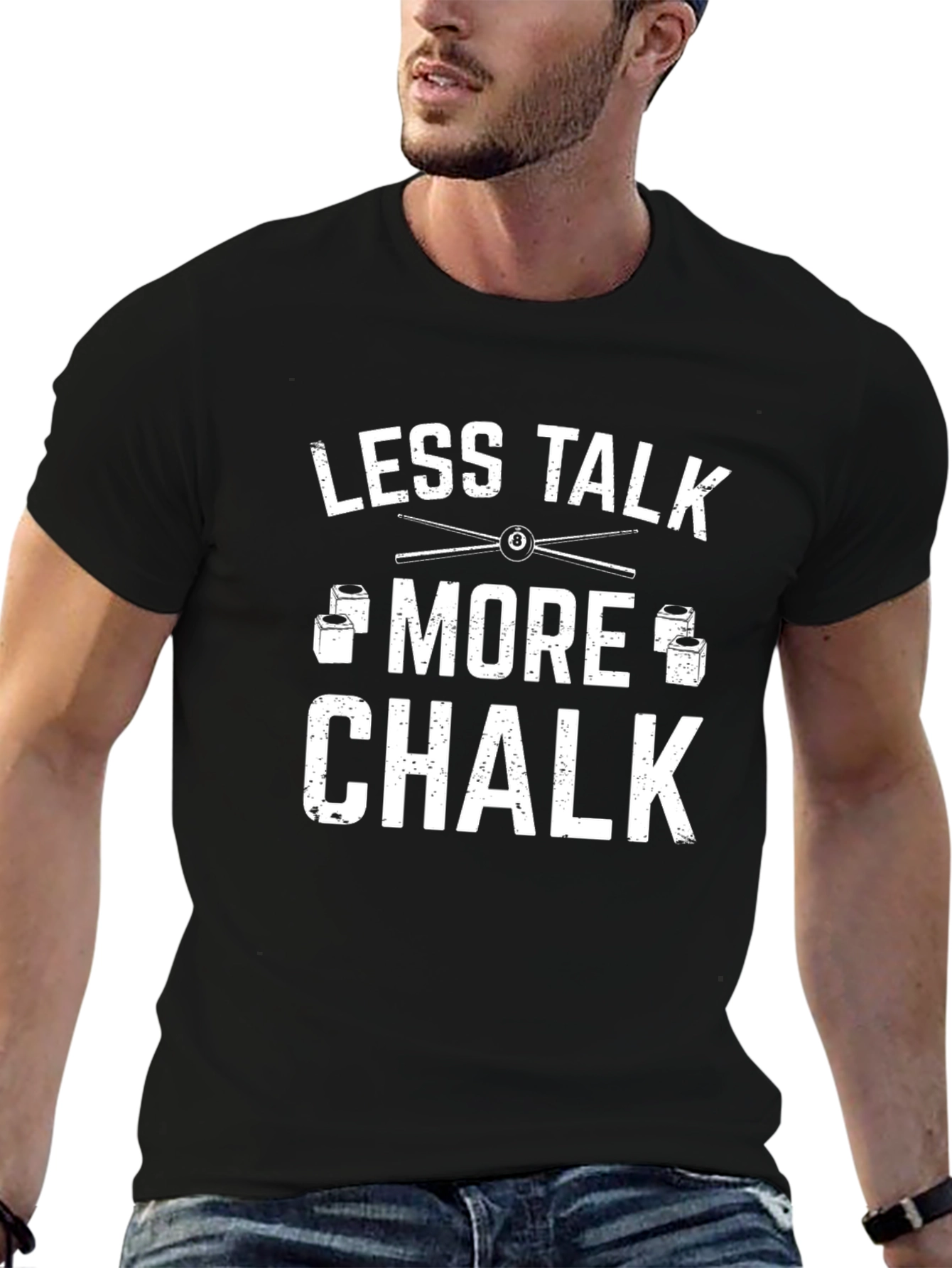 Less Talk More Chalk Graphic Tee