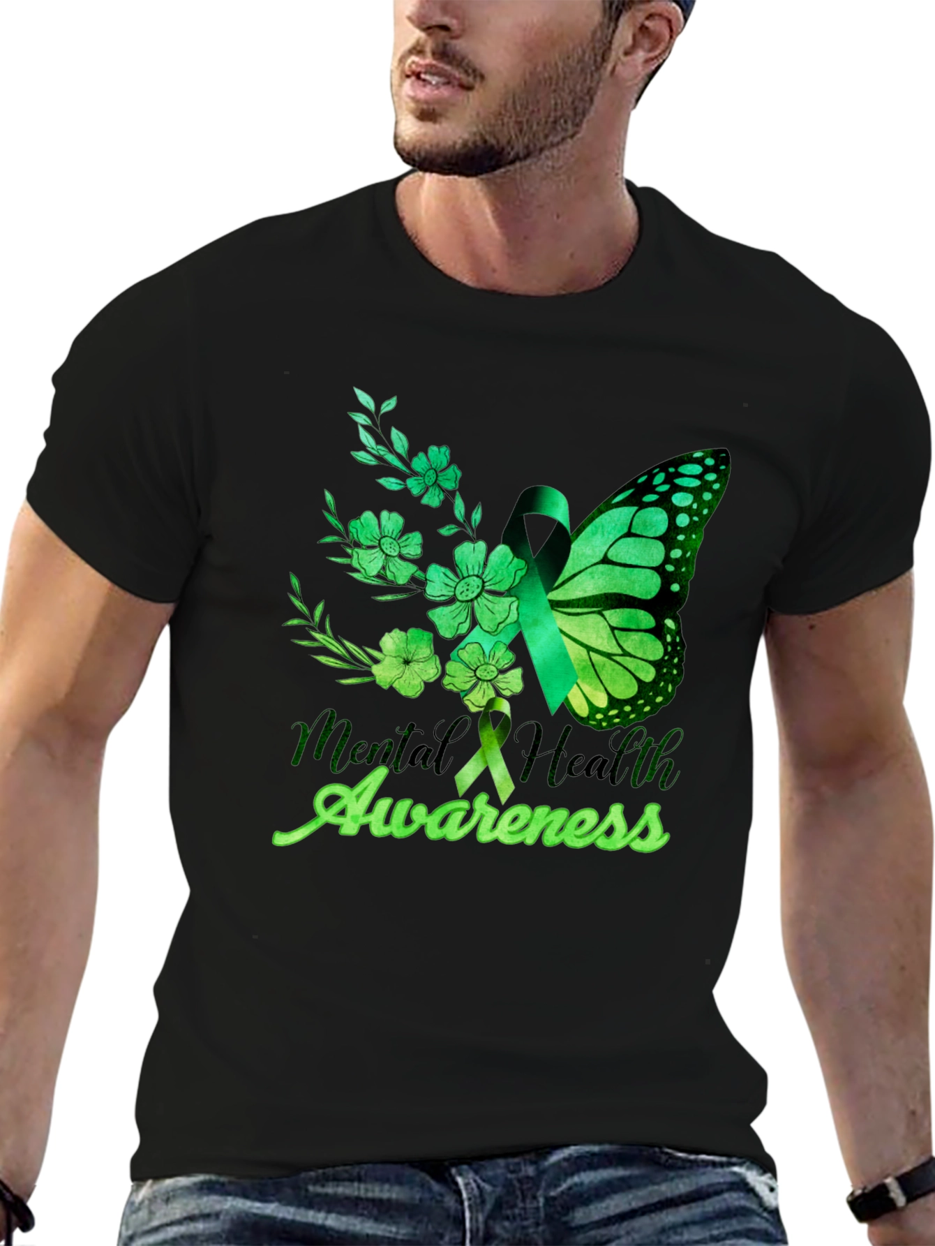 Mental Health Awareness Butterfly T-Shirt