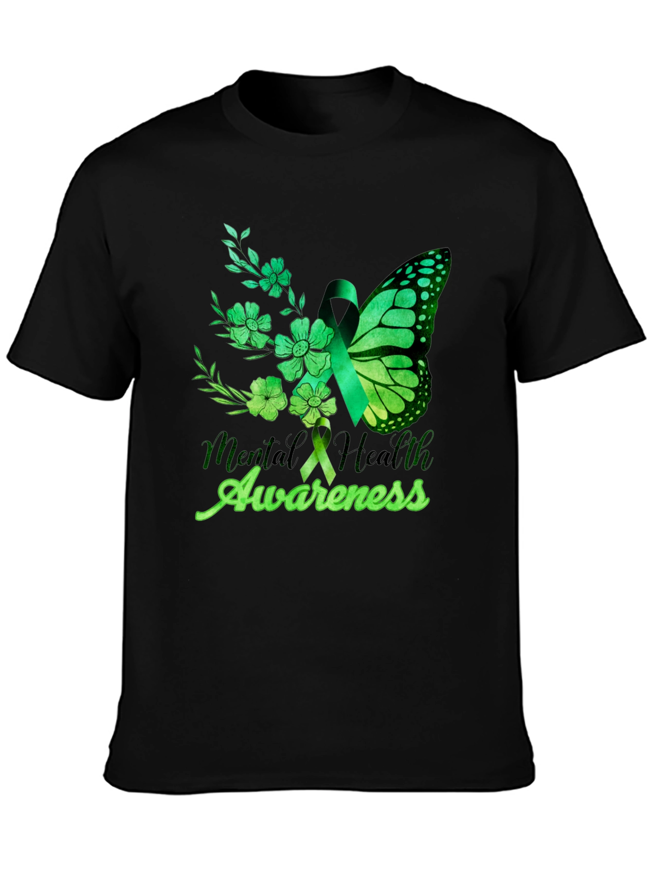 Mental Health Awareness Butterfly T-Shirt