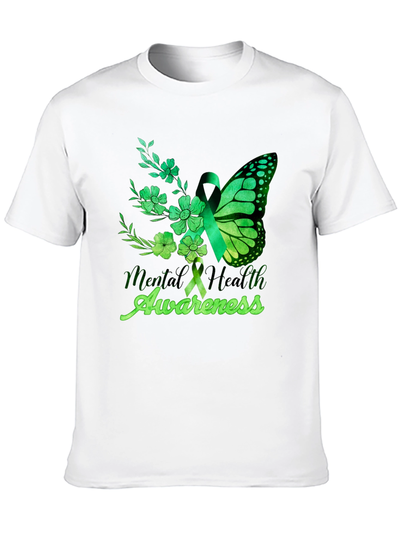 Mental Health Awareness Butterfly T-Shirt