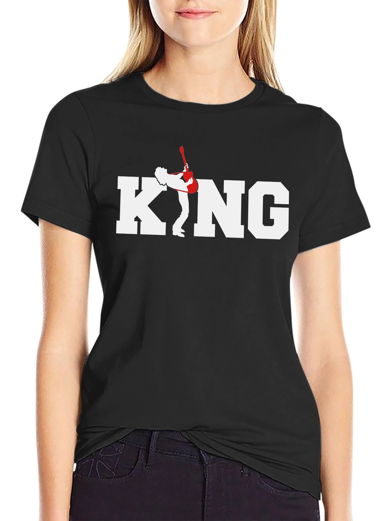 King Guitar Graphic Tee - Black