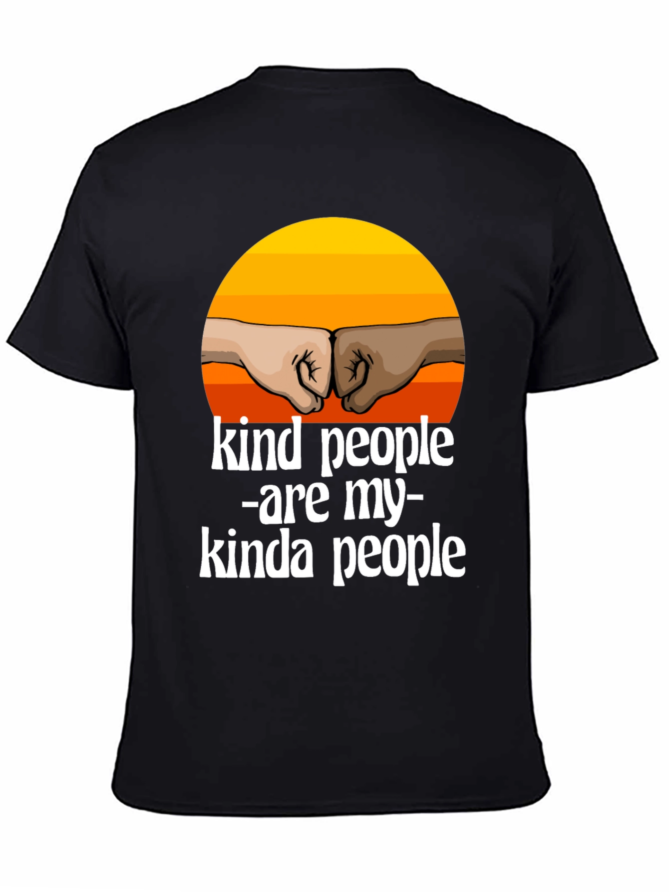Kind People T-Shirt - Inspirational Fist Bump Design