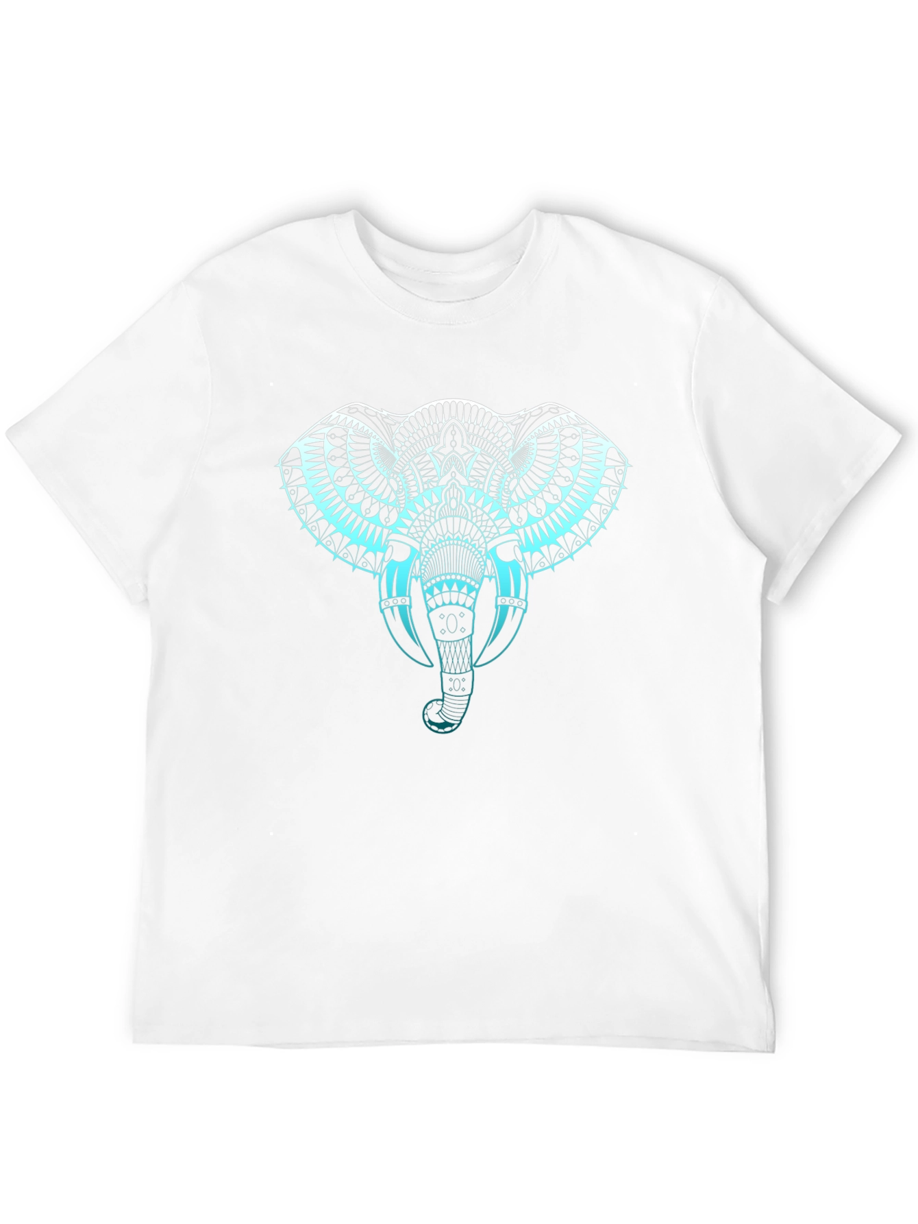 Elephant Graphic Print T-Shirt - Black