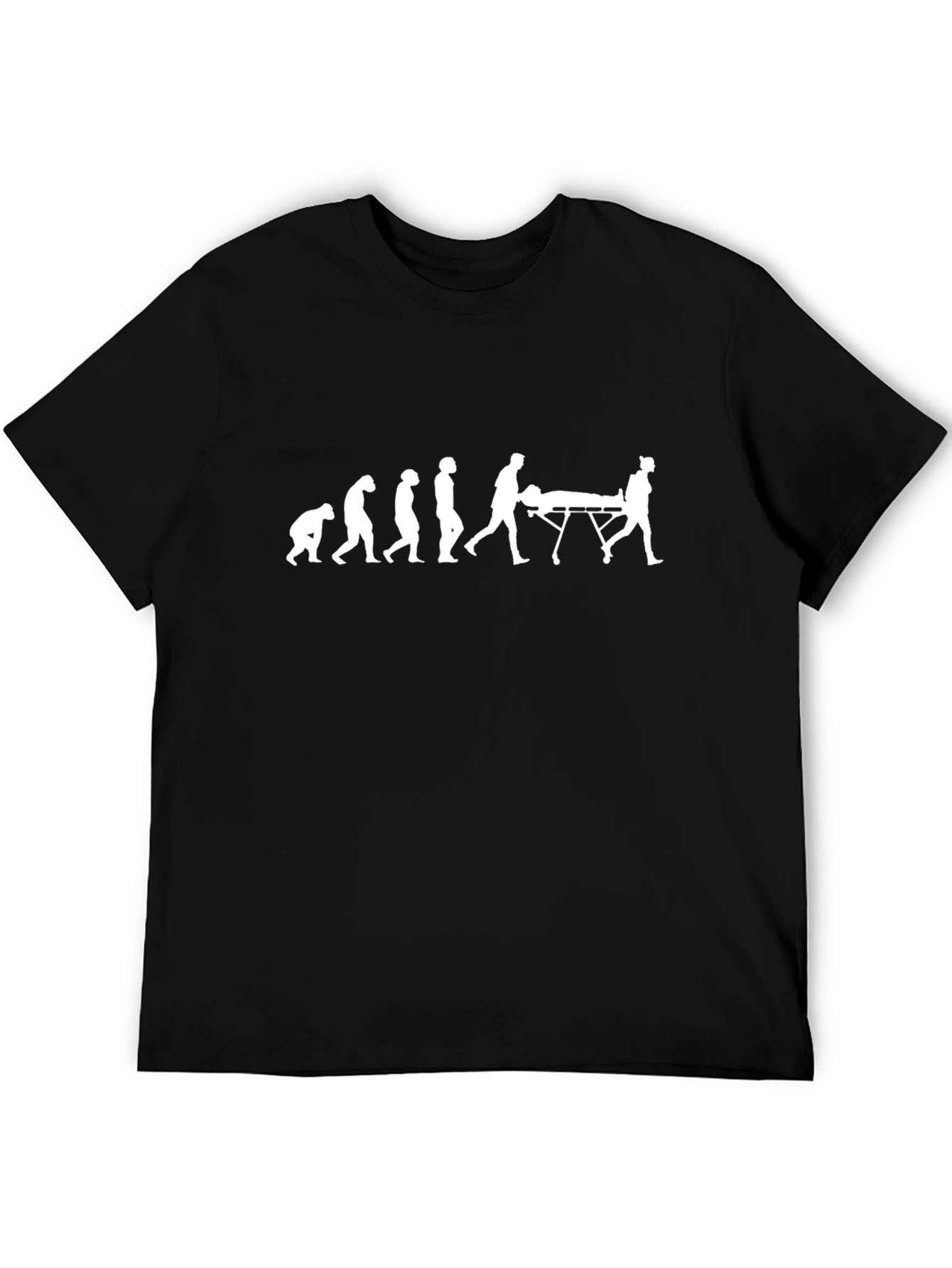 Medical Evolution Graphic Tee - Black Cotton