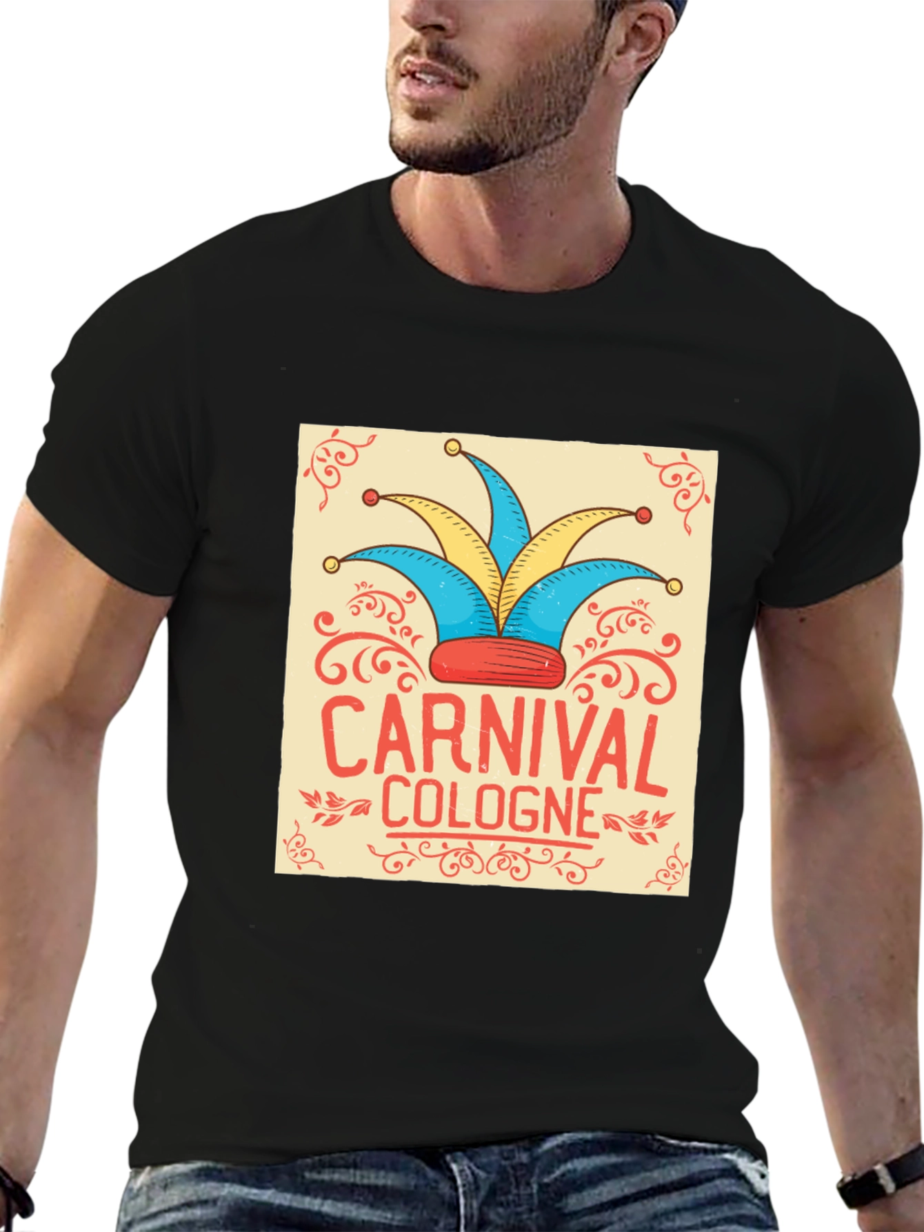 Carnival Cologne Jester Hat Graphic Tee