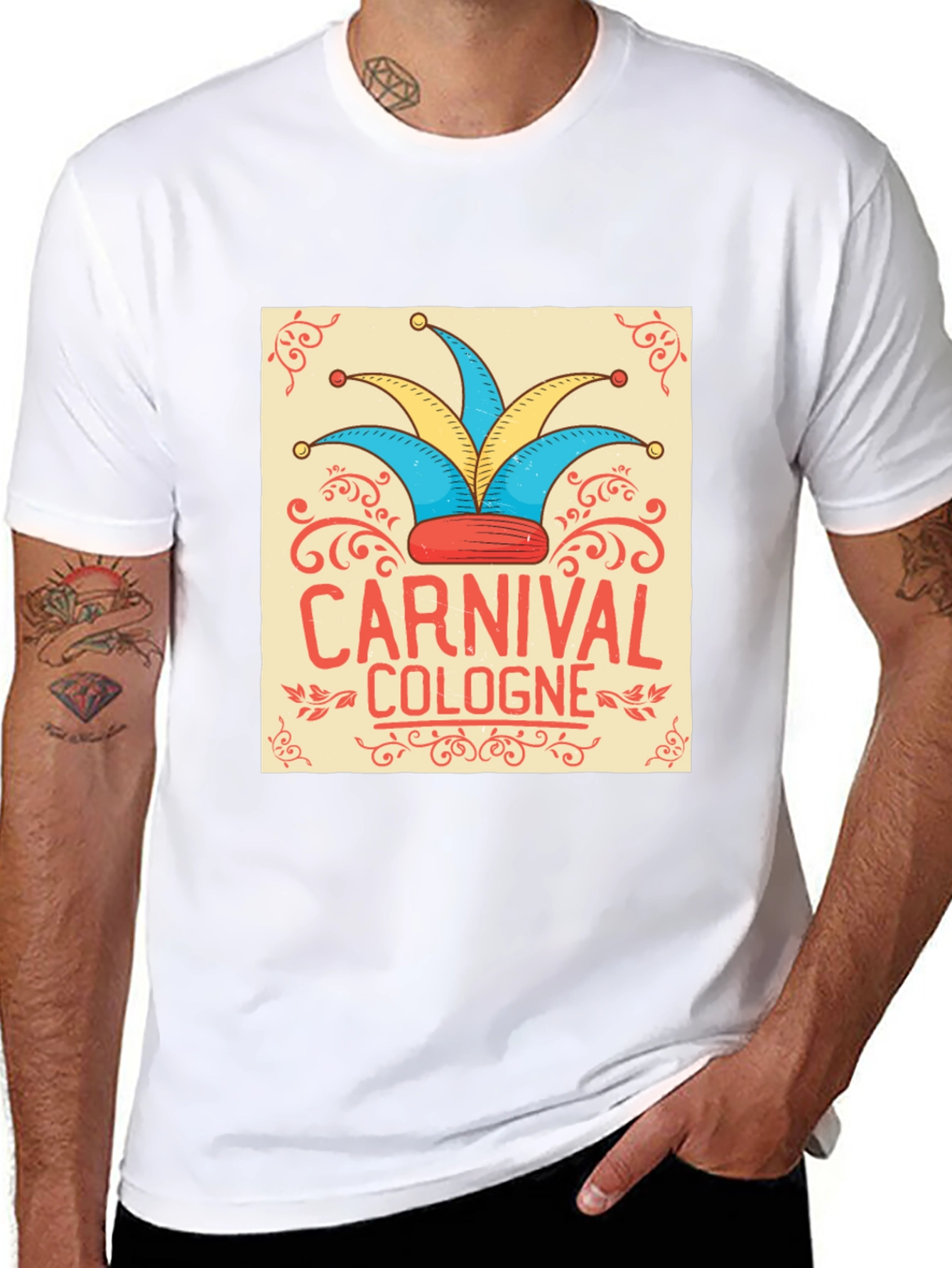 Carnival Cologne Jester Hat Graphic Tee