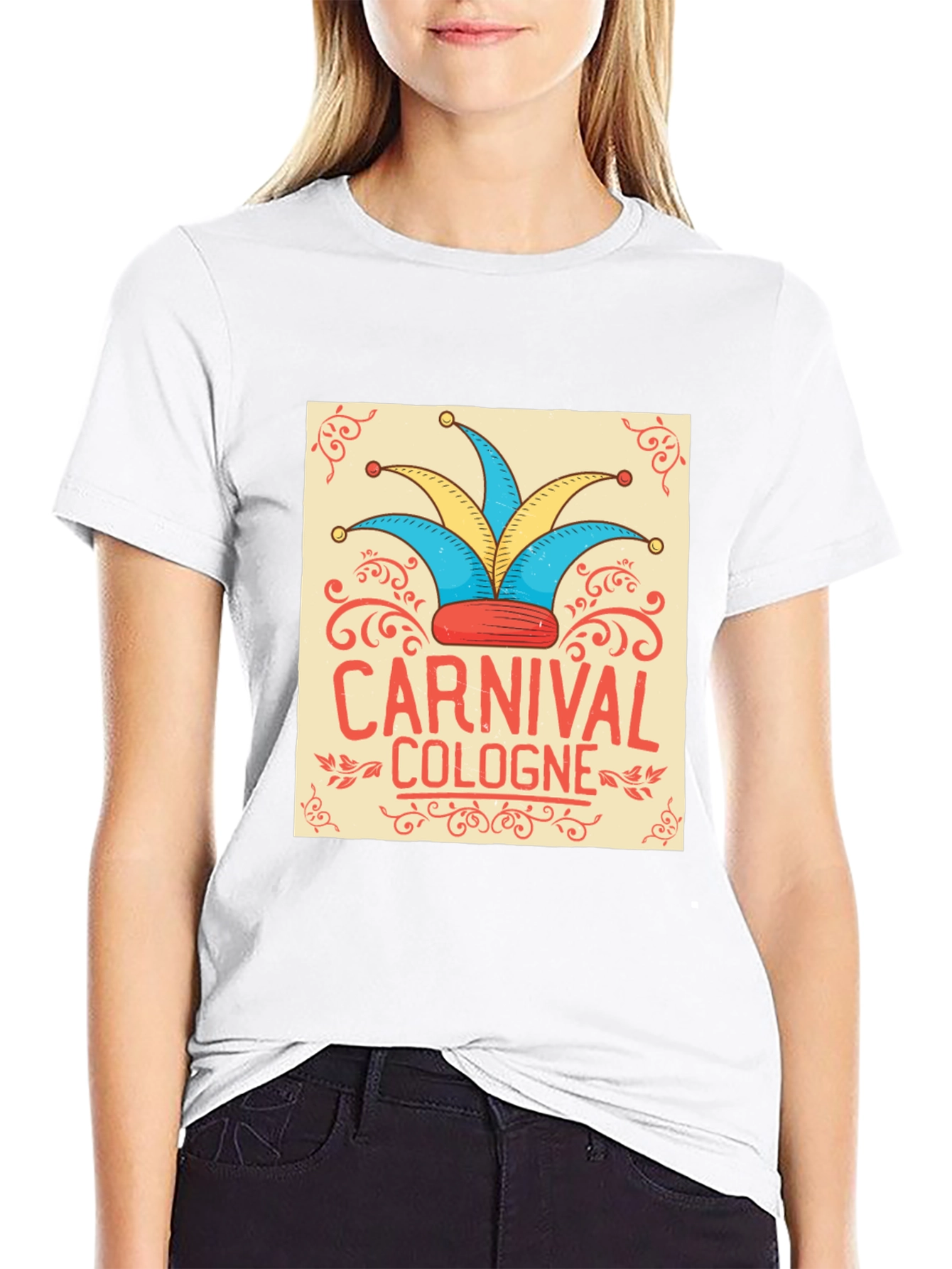 Carnival Cologne Jester Hat Graphic Tee