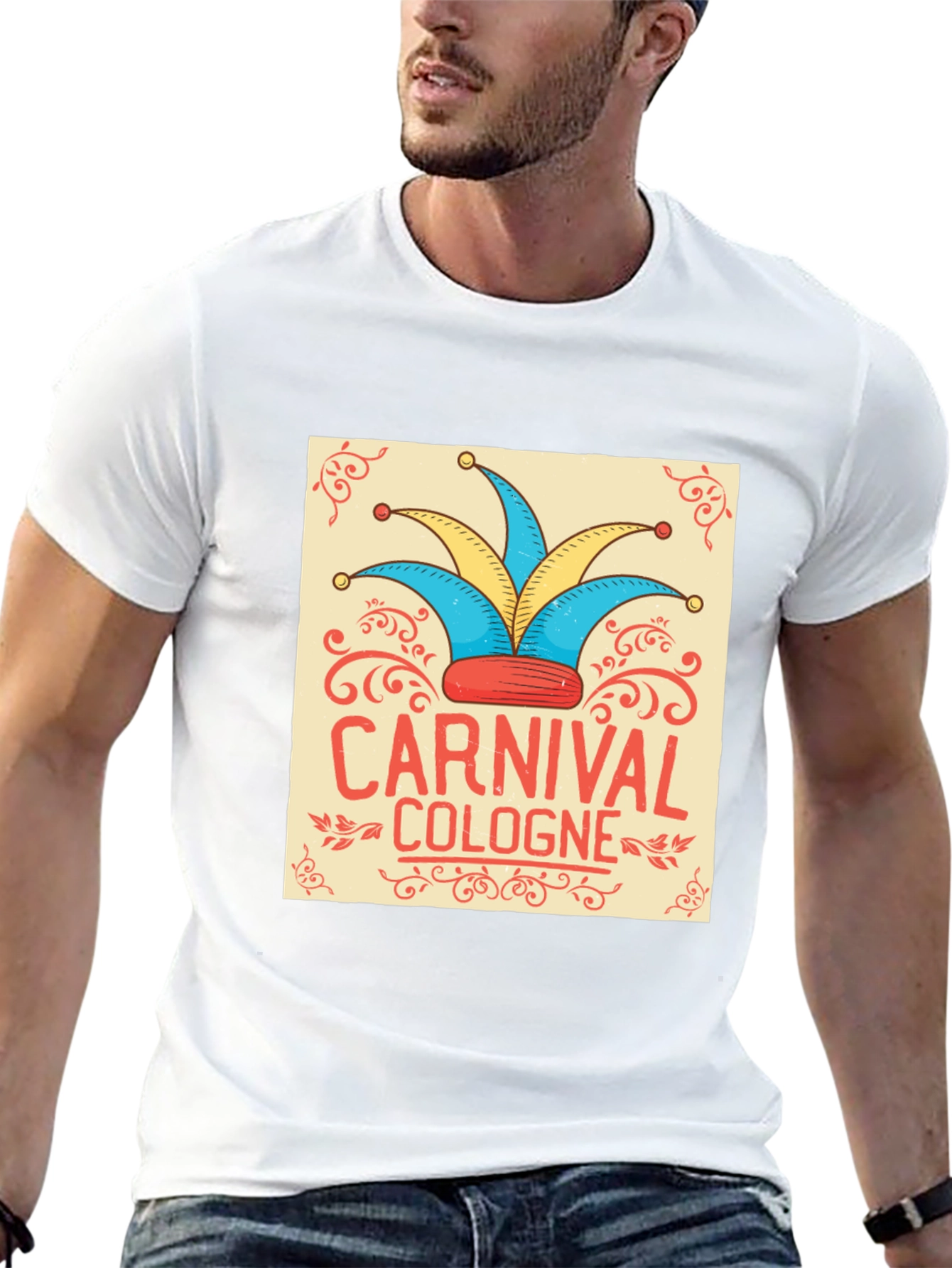 Carnival Cologne Jester Hat Graphic Tee