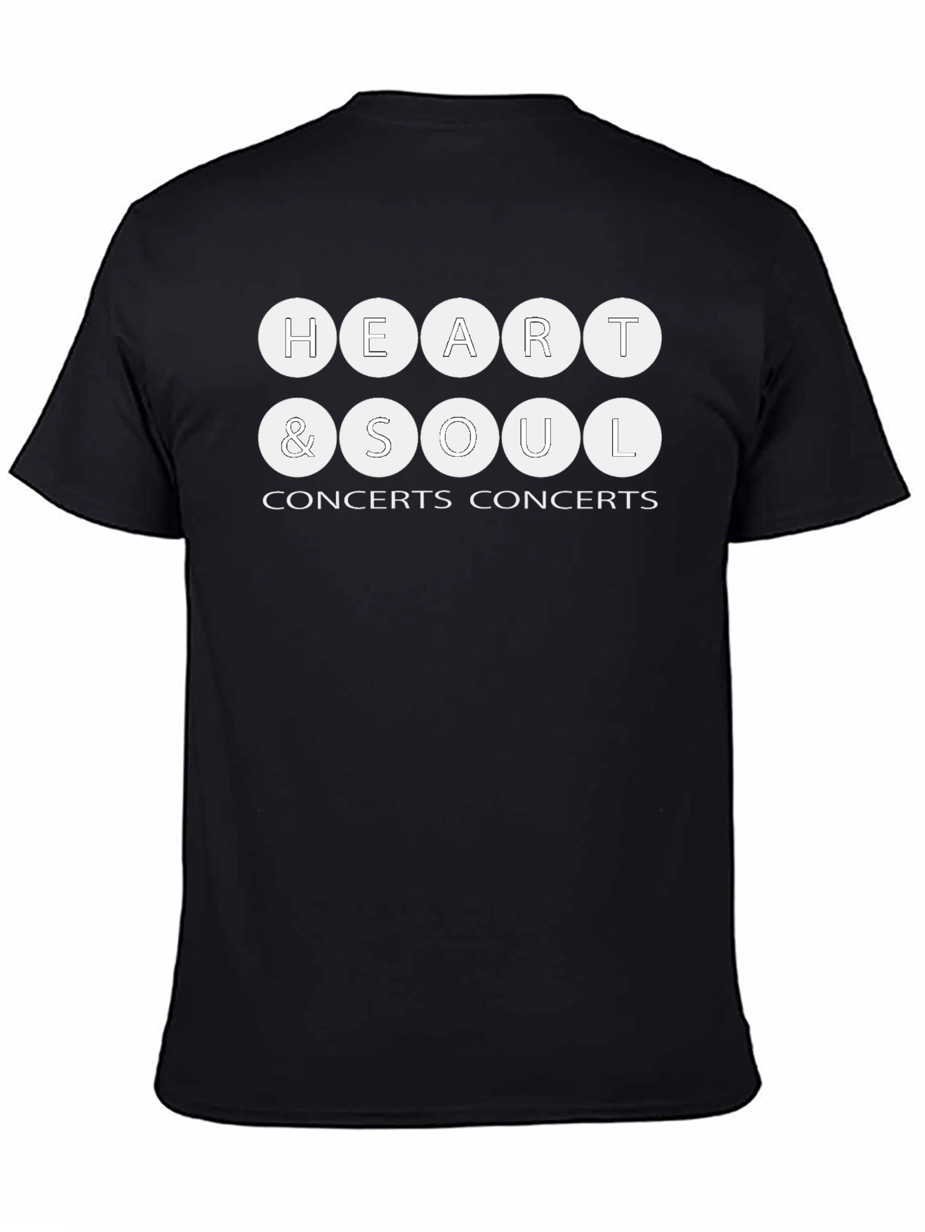 Heart & Soul Concerts Black T-Shirt