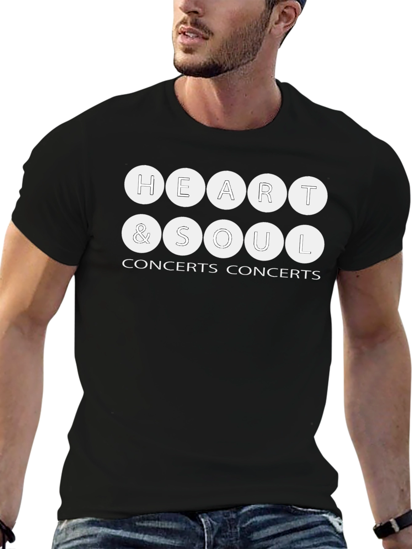 Heart & Soul Concerts Black T-Shirt