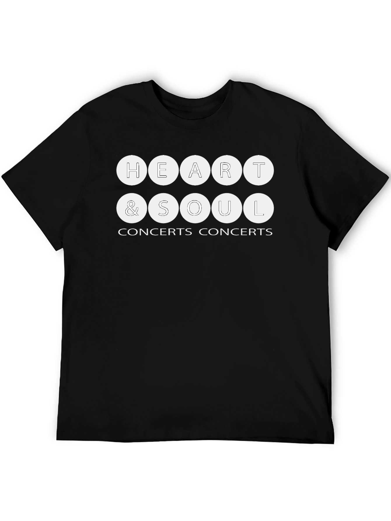 Heart & Soul Concerts Black T-Shirt