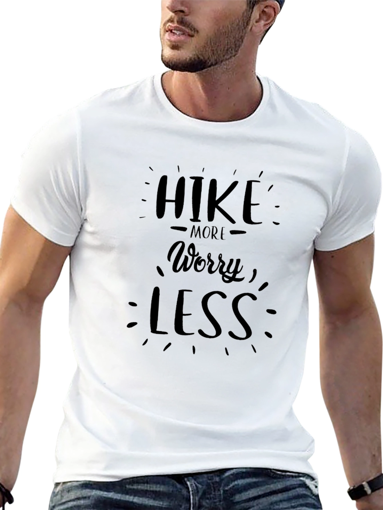 Hike More Worry Less Graphic T-Shirt