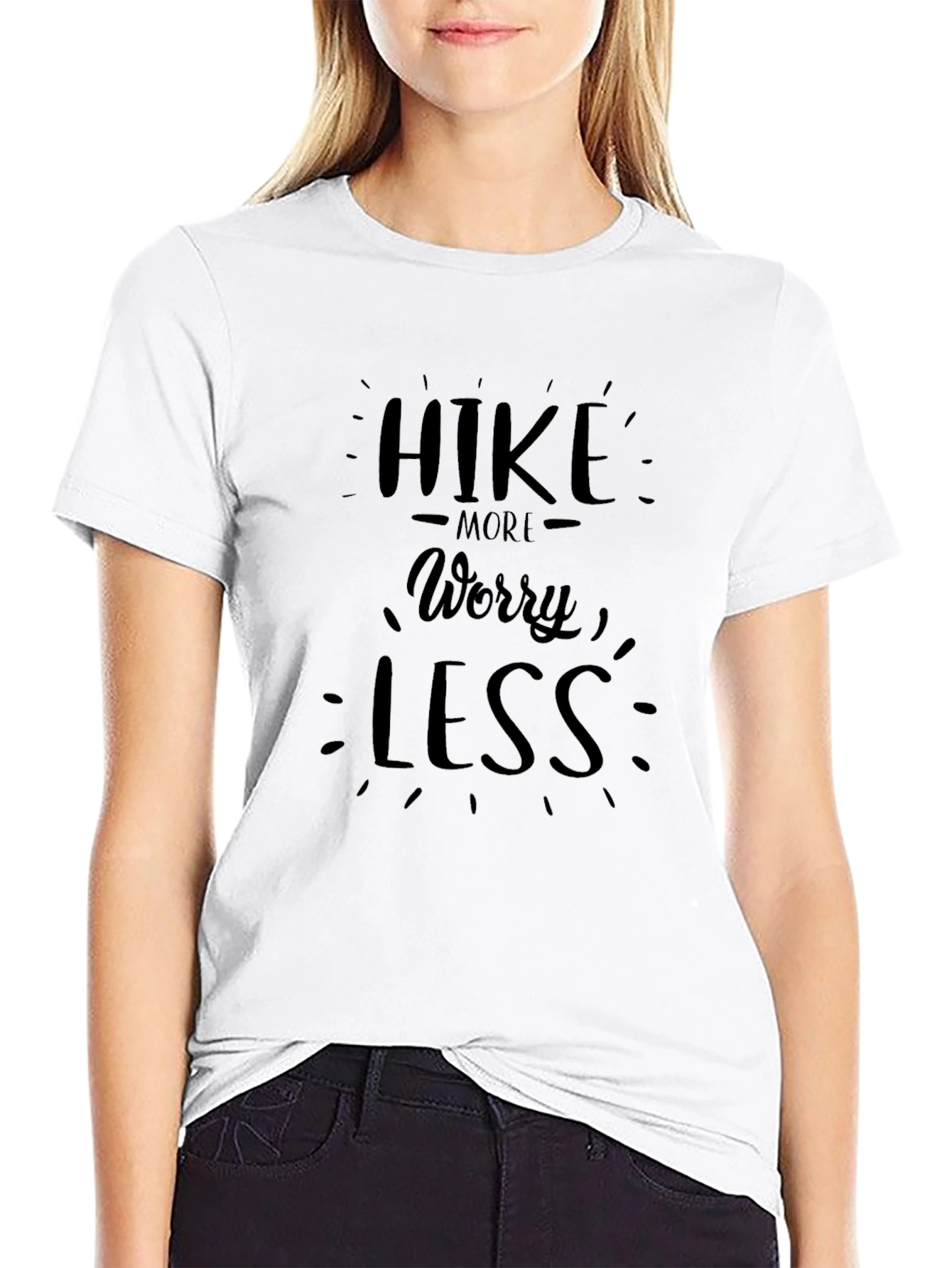 Hike More Worry Less Graphic T-Shirt