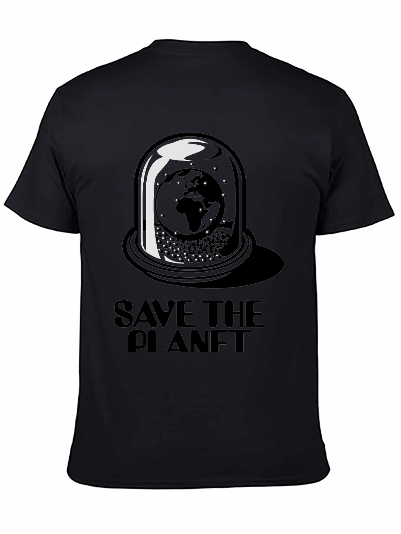 Save the Planet Graphic Tee - Black