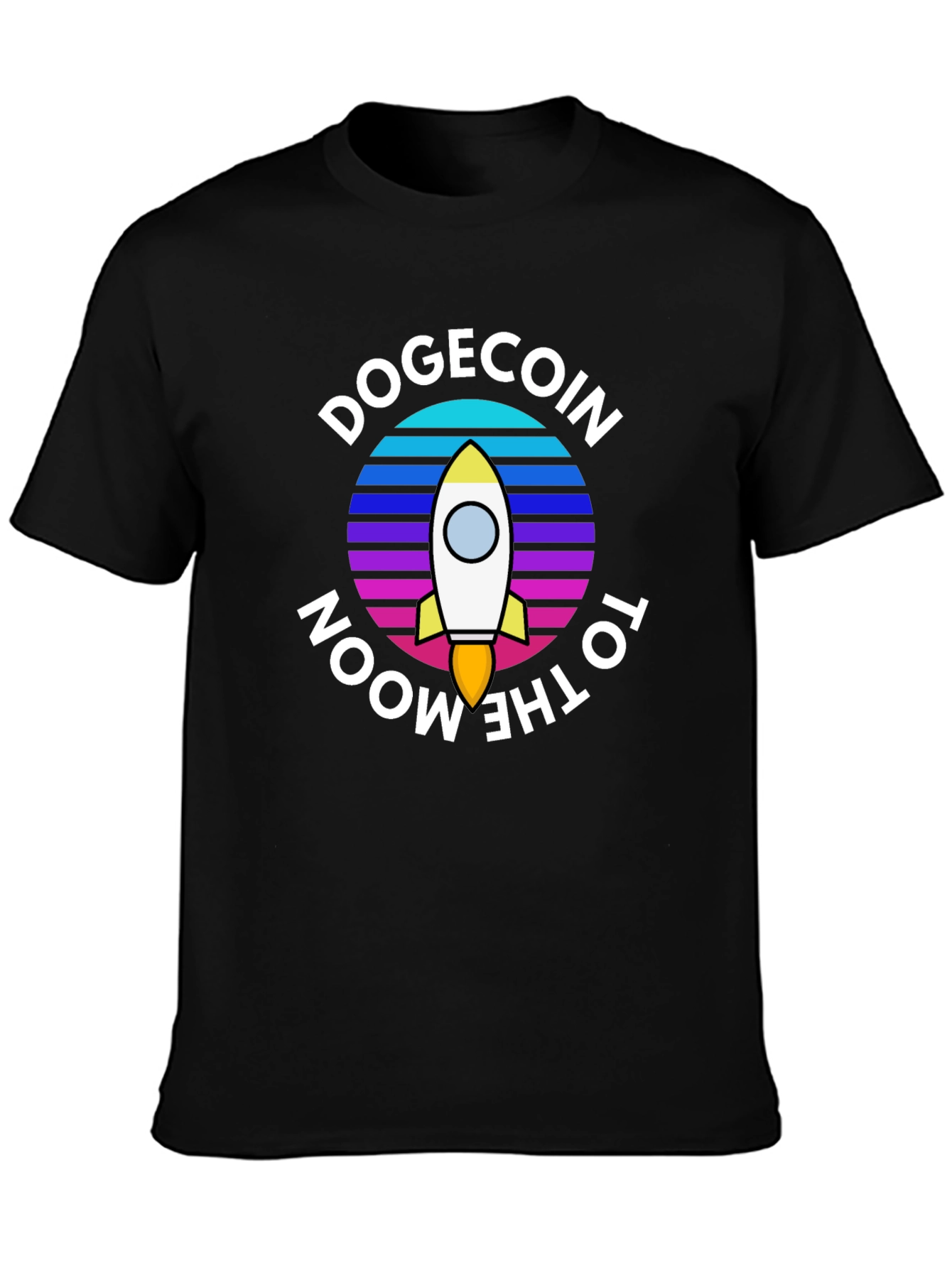 Dogecoin to the Moon Graphic Tee - Crypto Fashion