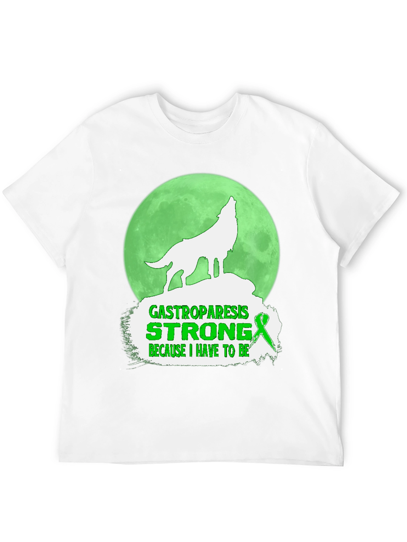 Gastroparesis Strong Wolf Graphic Tee