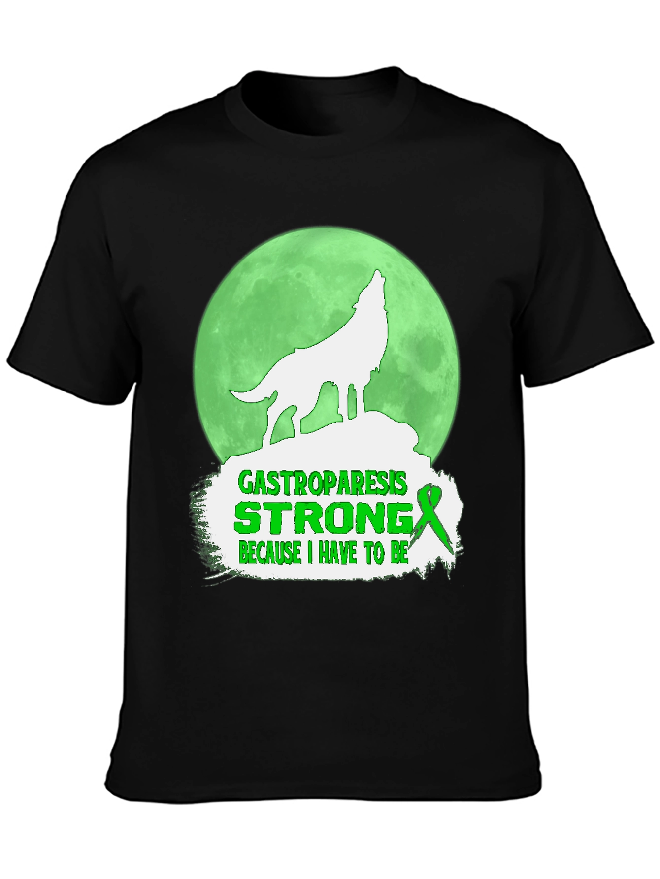Gastroparesis Strong Wolf Graphic Tee