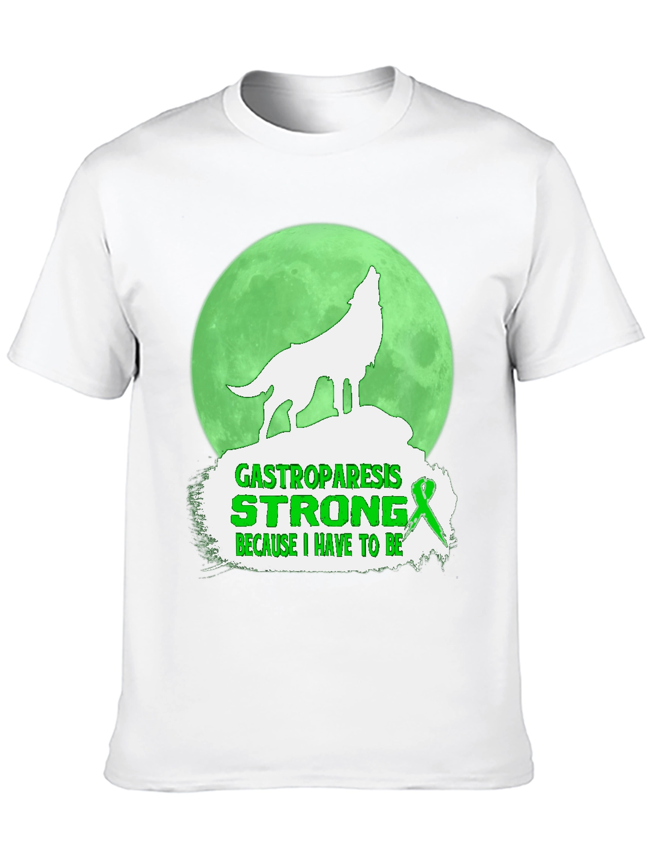 Gastroparesis Strong Wolf Graphic Tee