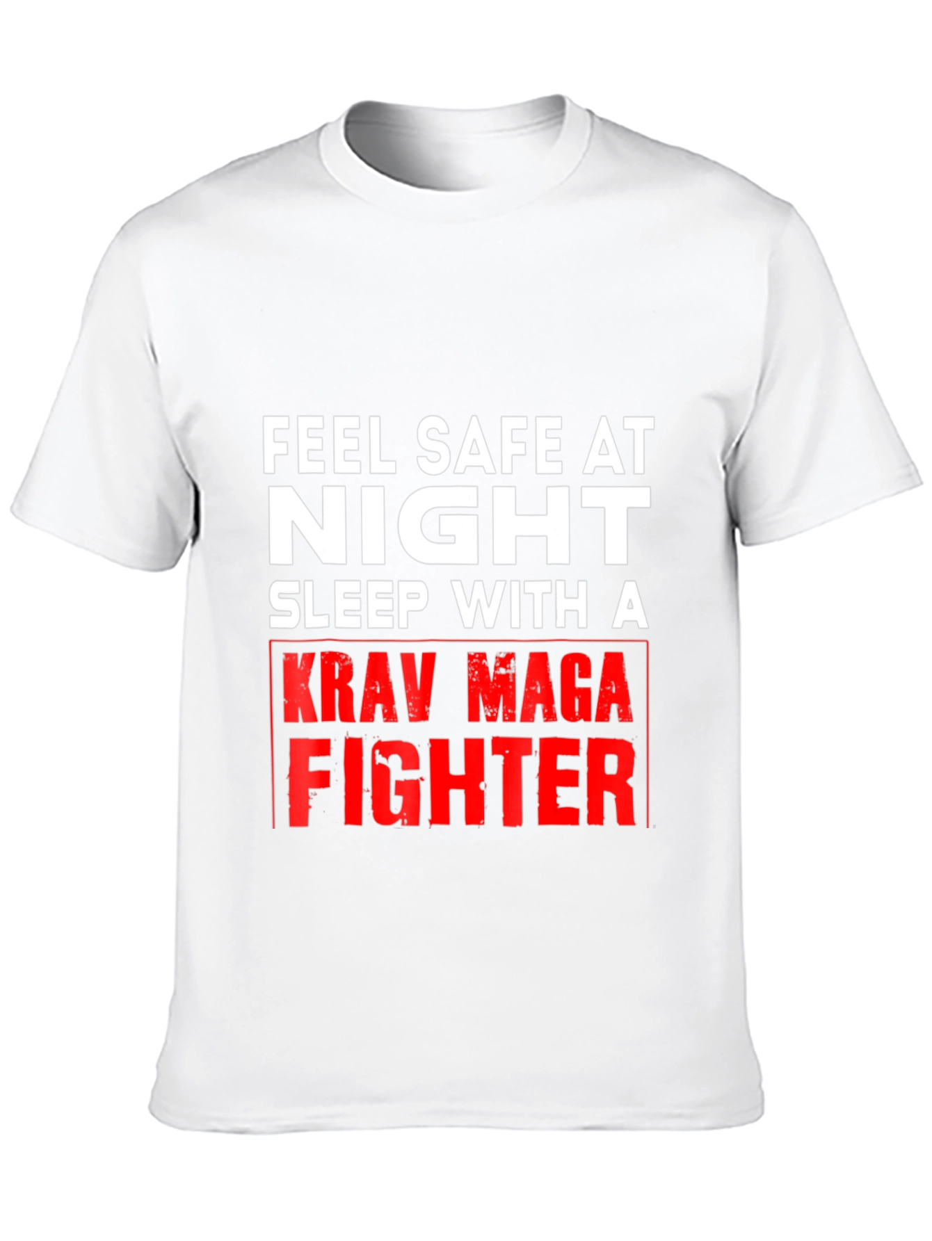 Feel Safe At Night Krav Maga Fighter Graphic Tee